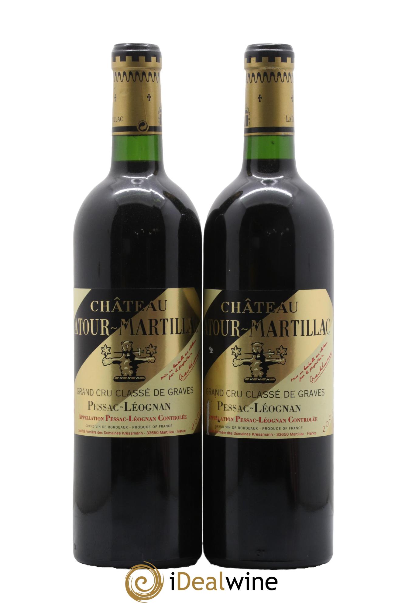 Château Latour-Martillac Cru Classé de Graves 2003 - Lot de 2 bouteilles - 0