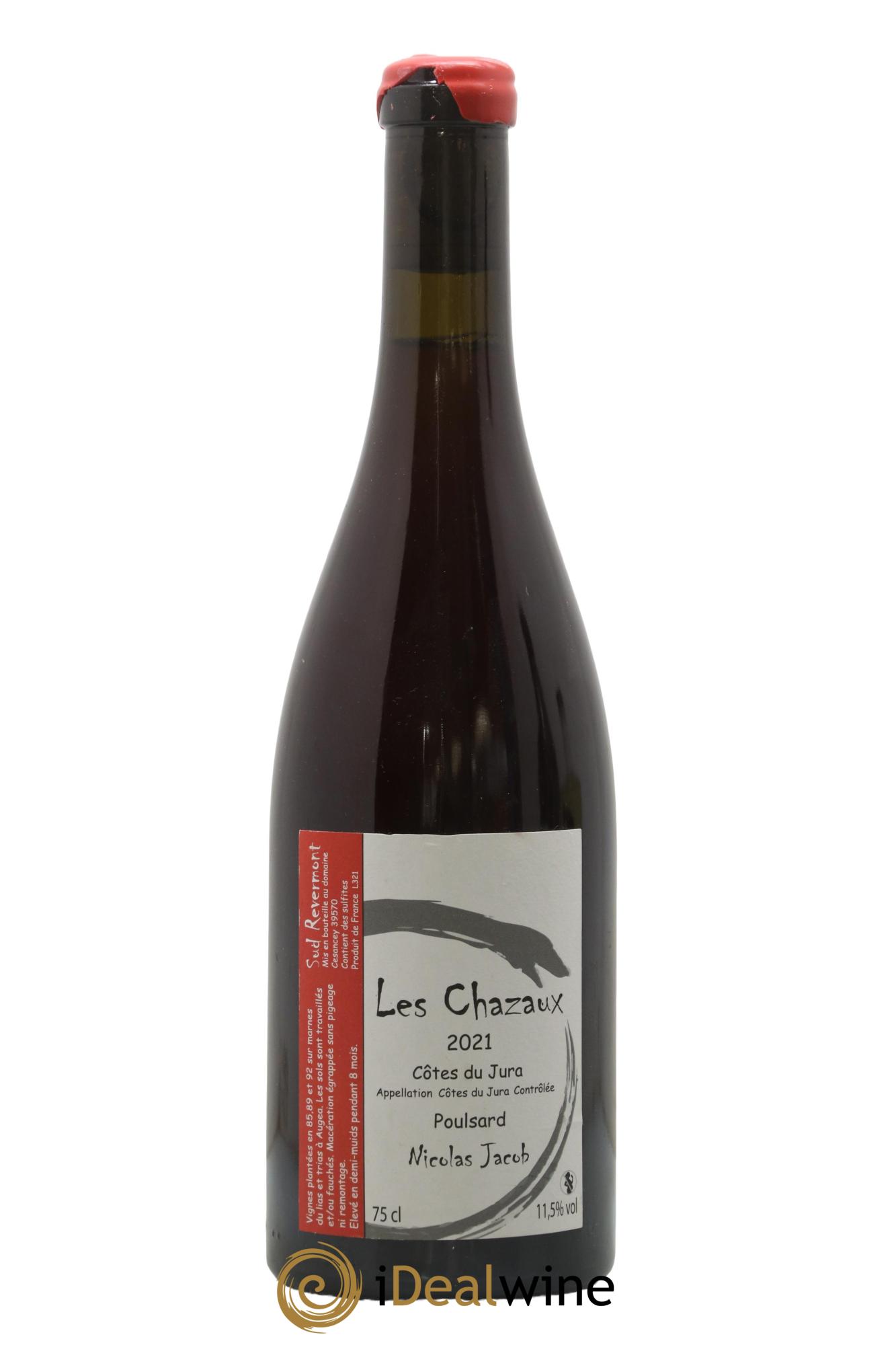 Côtes du Jura Poulsard Les Chazaux Nicolas Jacob 2021 - Lot of 1 bottle - 0