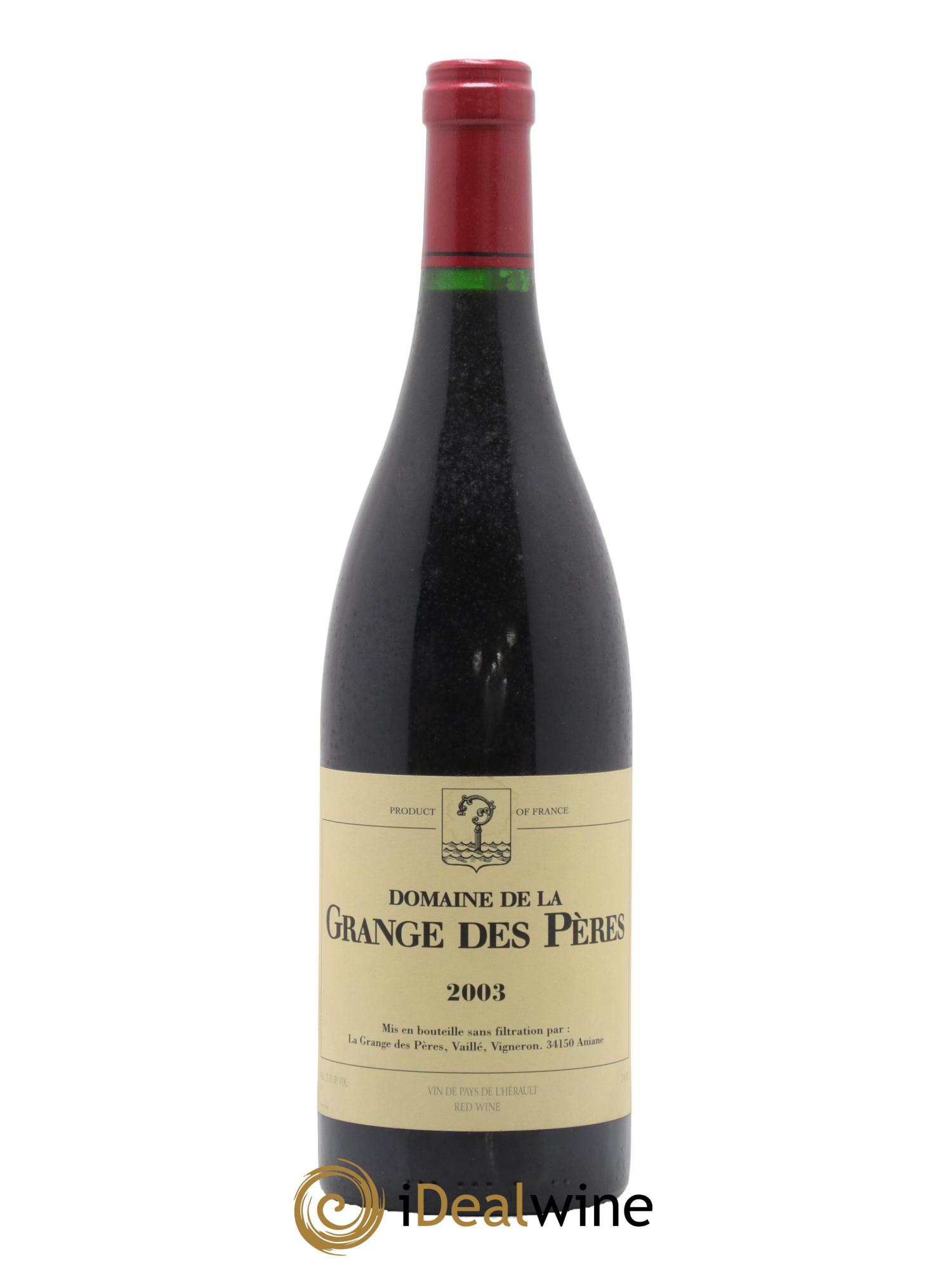Pays d'Hérault Grange des Pères Laurent Vaillé 2003 - Lot de 1 bouteille - 0