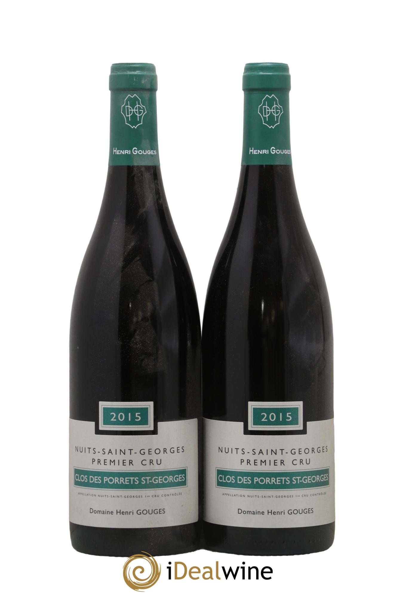 Nuits-Saint-Georges 1er Cru Clos des Porrets St Georges Henri Gouges 2015 - Lot de 2 bouteilles - 0