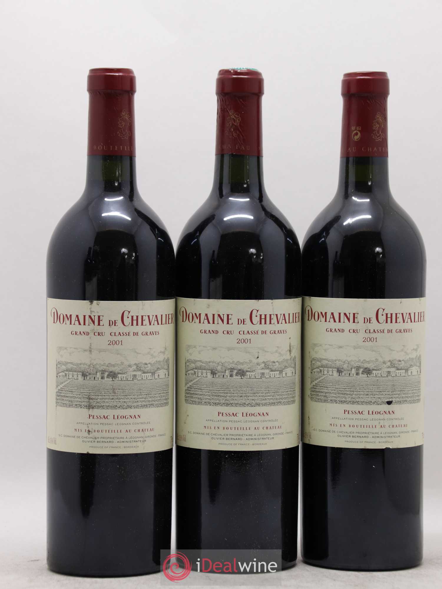 Domaine de Chevalier Cru Classé de Graves 2001 - Lotto di 6 bottiglie - 1