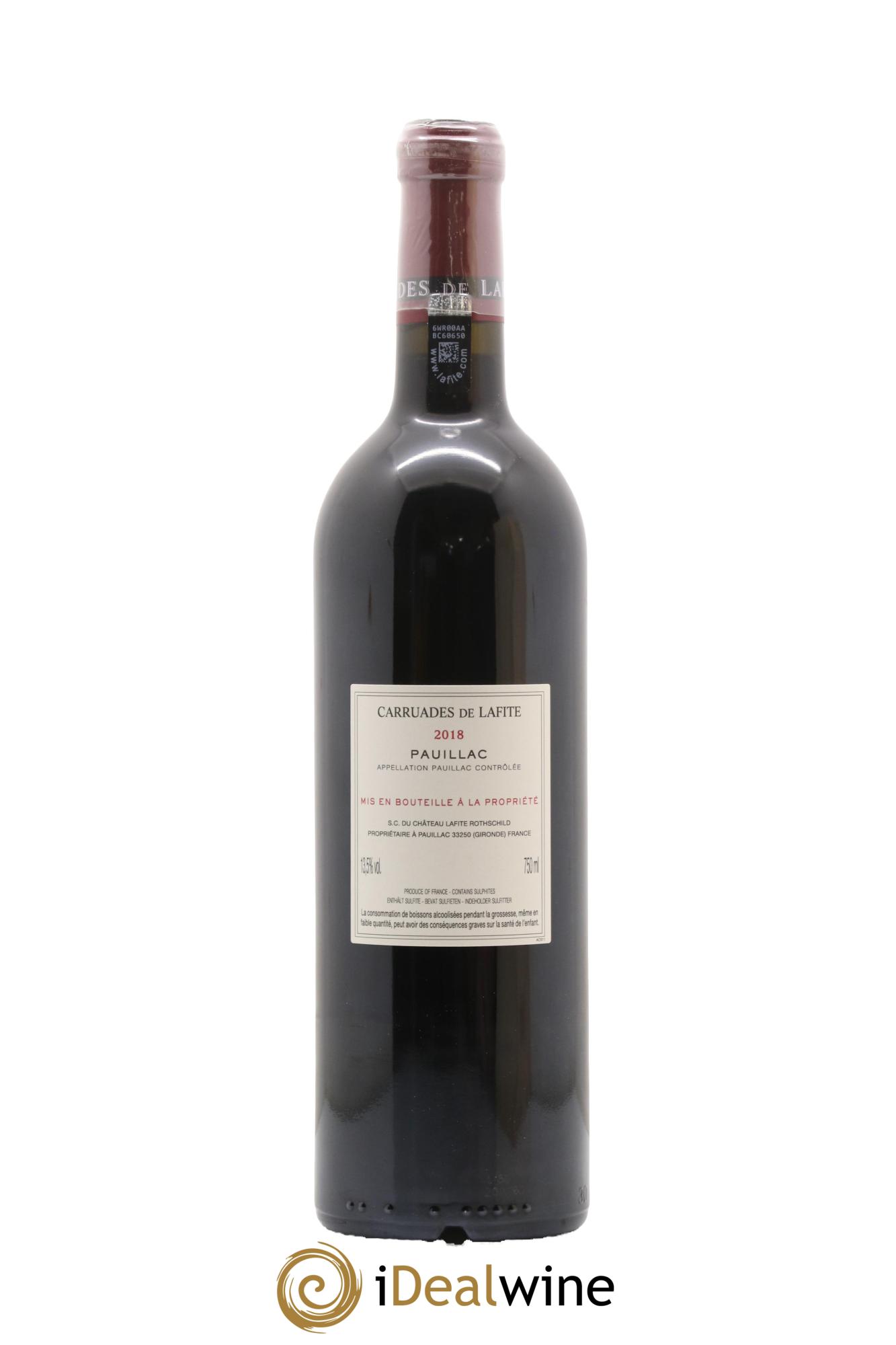 Carruades de Lafite Rothschild Second Vin 2018 - Lotto di 1 bottiglia - 2