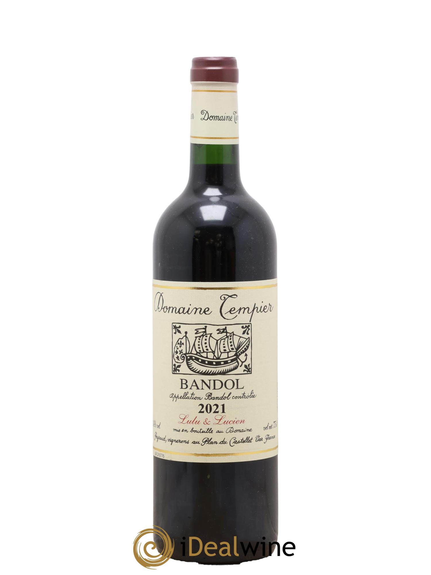 Bandol Domaine Tempier Lulu et Lucien Famille Peyraud 2021 - Lot de 1 bouteille - 0