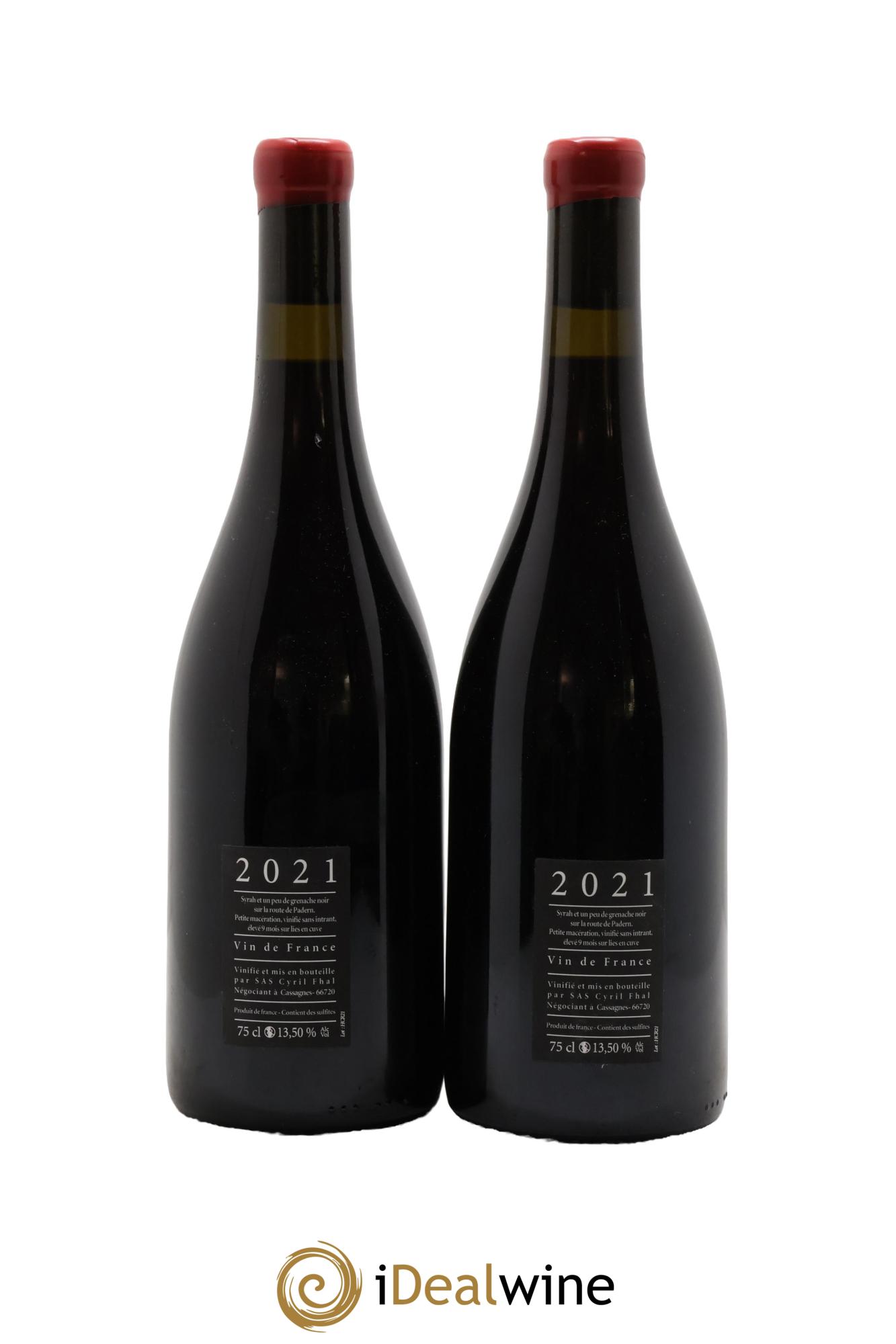 IGP Côtes Catalanes Clos du Rouge Gorge Une vie la nuit Cyril Fhal 2021 - Posten von 2 Flaschen - 1