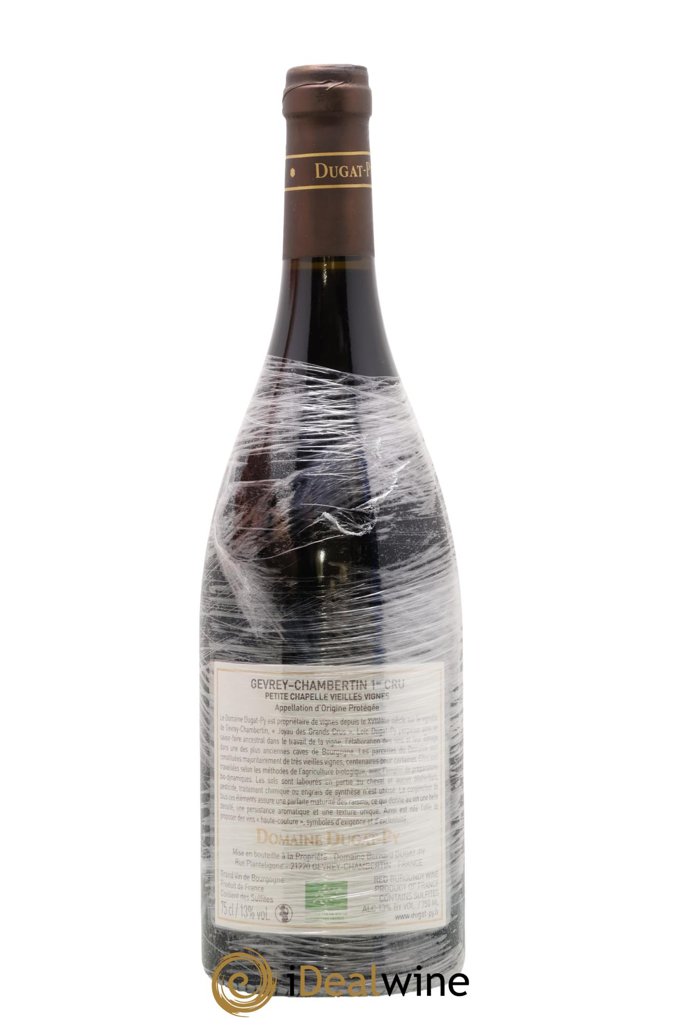 Gevrey-Chambertin 1er Cru Petite Chapelle Vieilles Vignes Dugat-Py 2017 - Lote de 1 botella - 1
