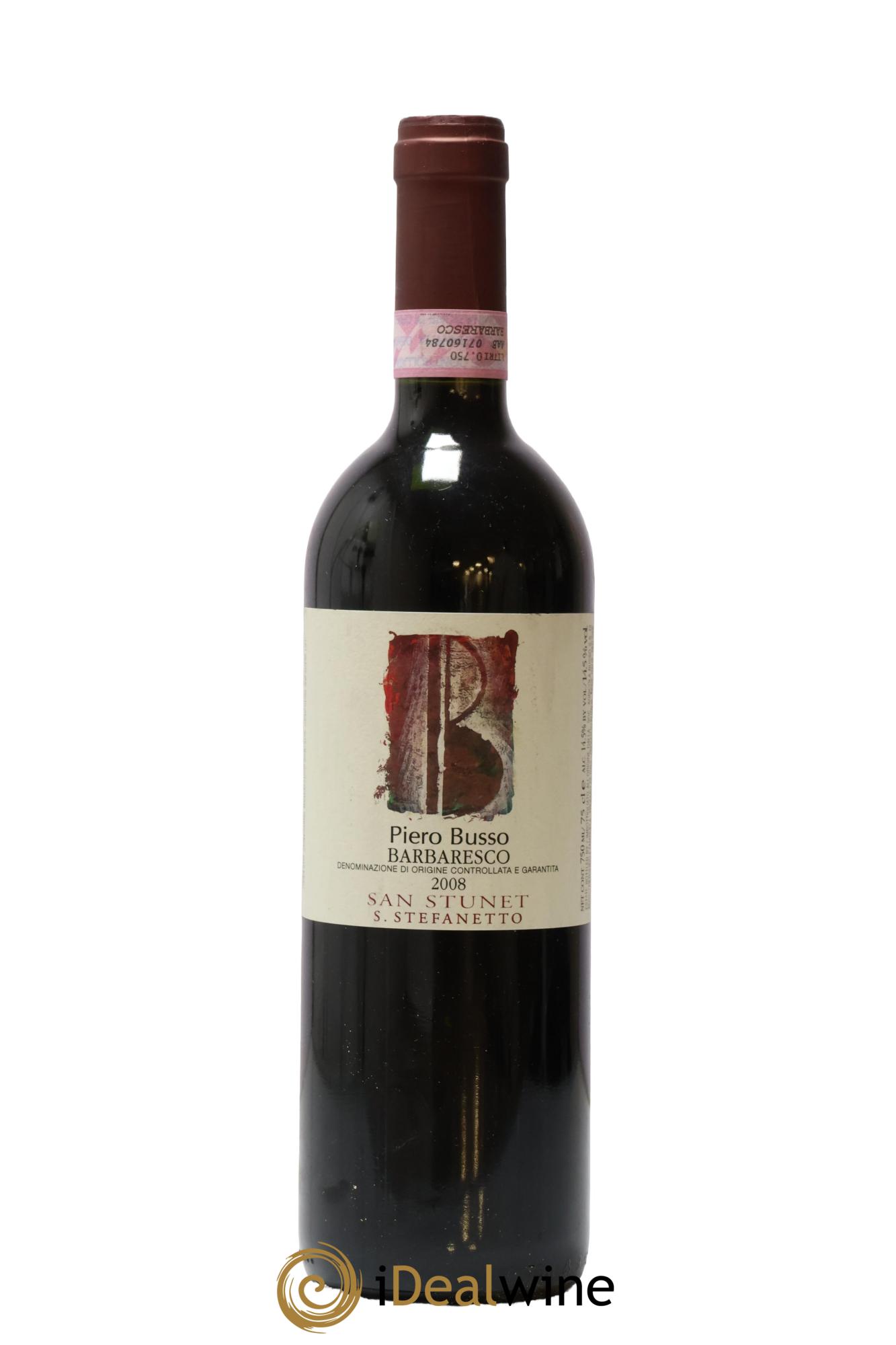 Barbaresco DOCG San Stunet Piero Busso 2008 - Lot de 1 bouteille - 0