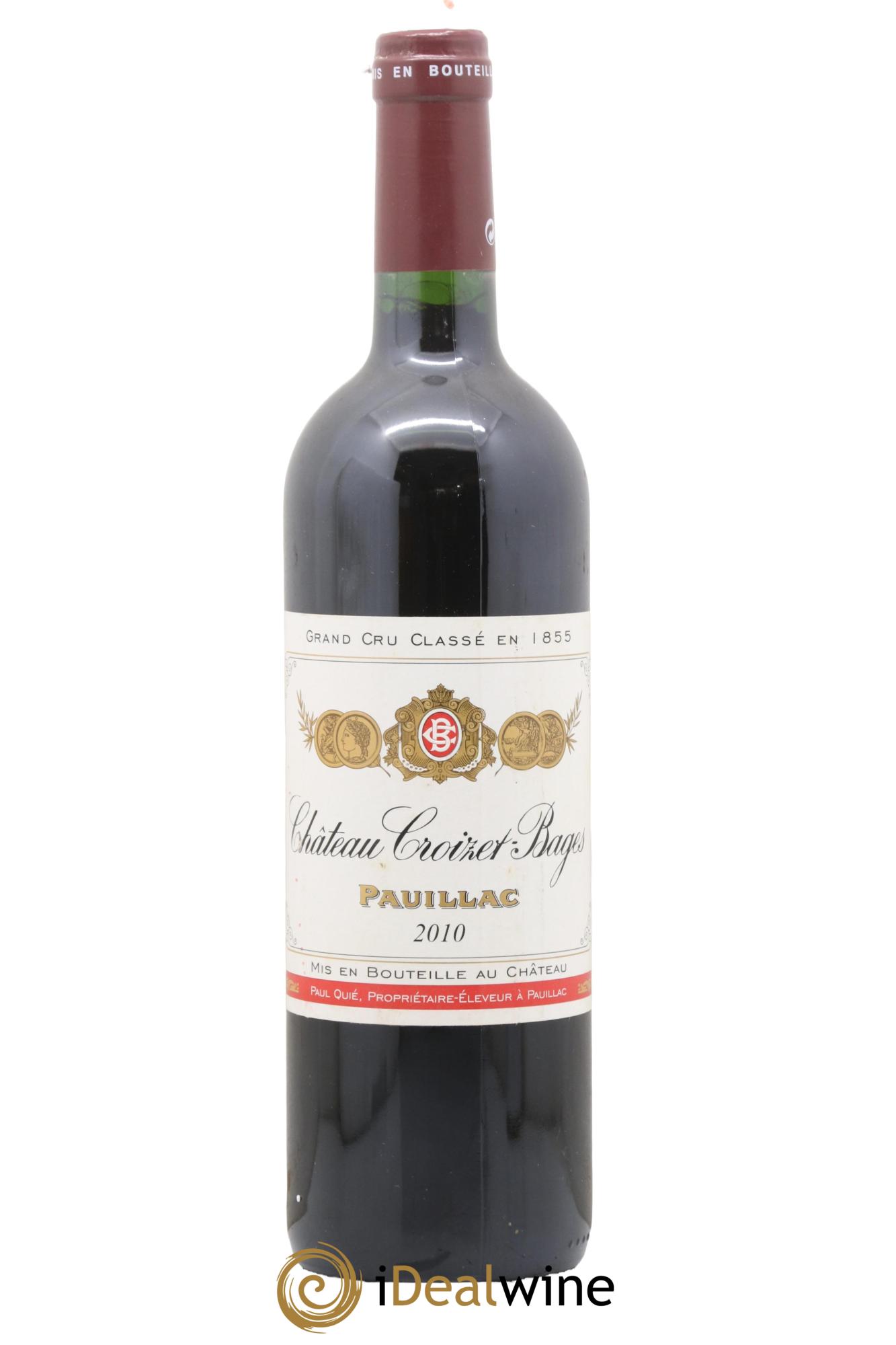 Château Croizet Bages 5ème Grand Cru Classé 2010 - Lot of 1 bottle - 0