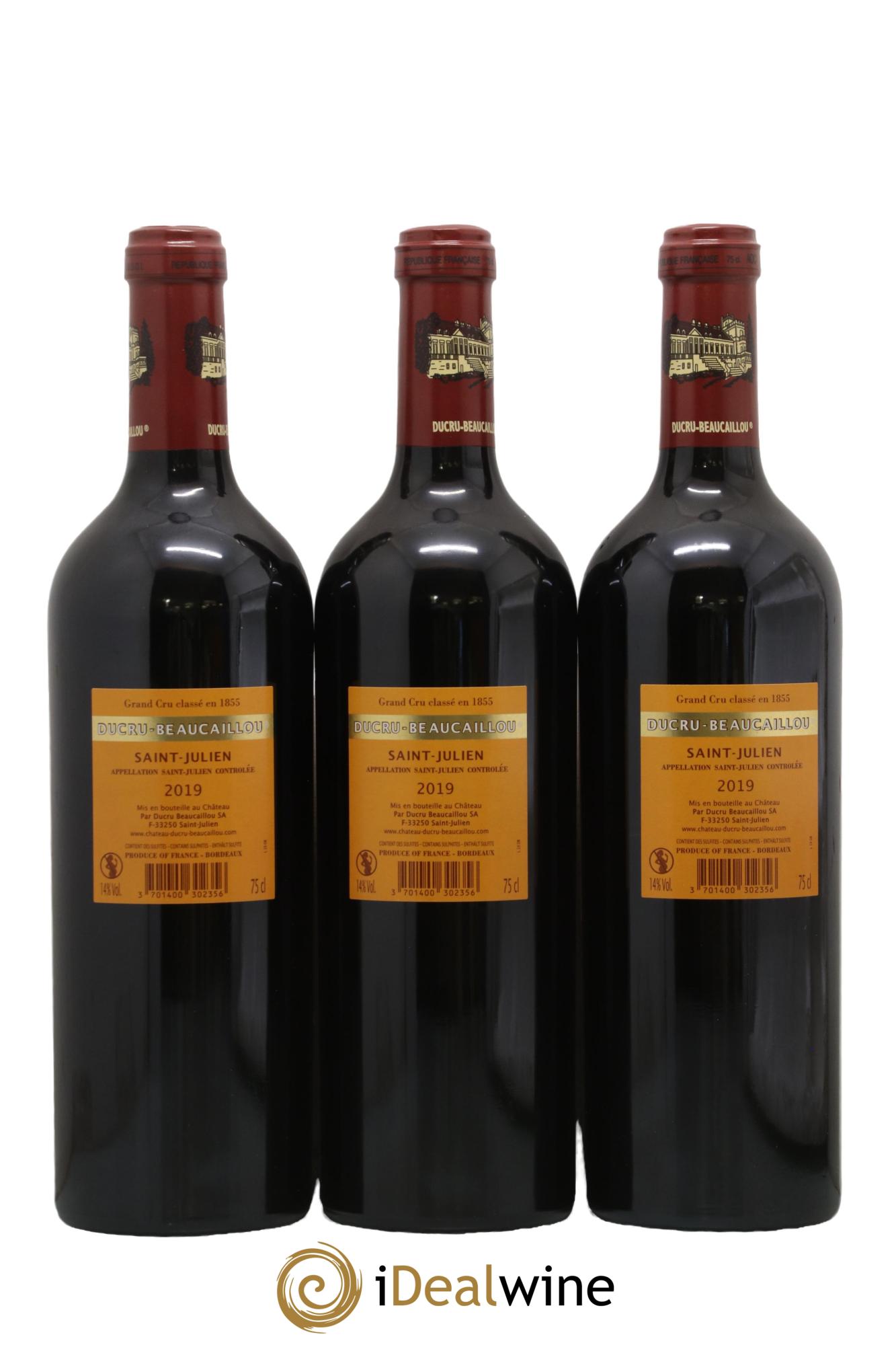 Château Ducru Beaucaillou 2ème Grand Cru Classé 2019 - Lot de 3 bouteilles - 1