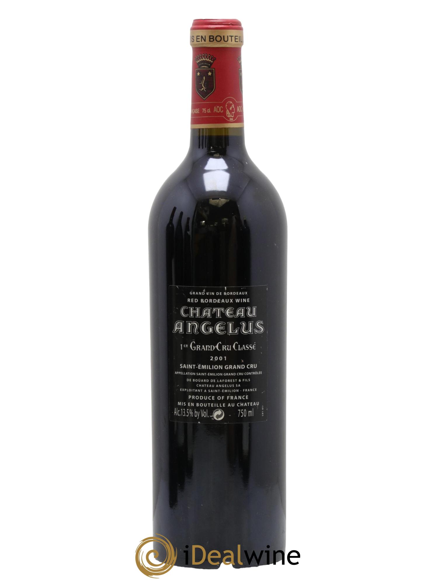 Château Angélus 1er Grand Cru Classé A 2001 - Lot de 1 bouteille - 1