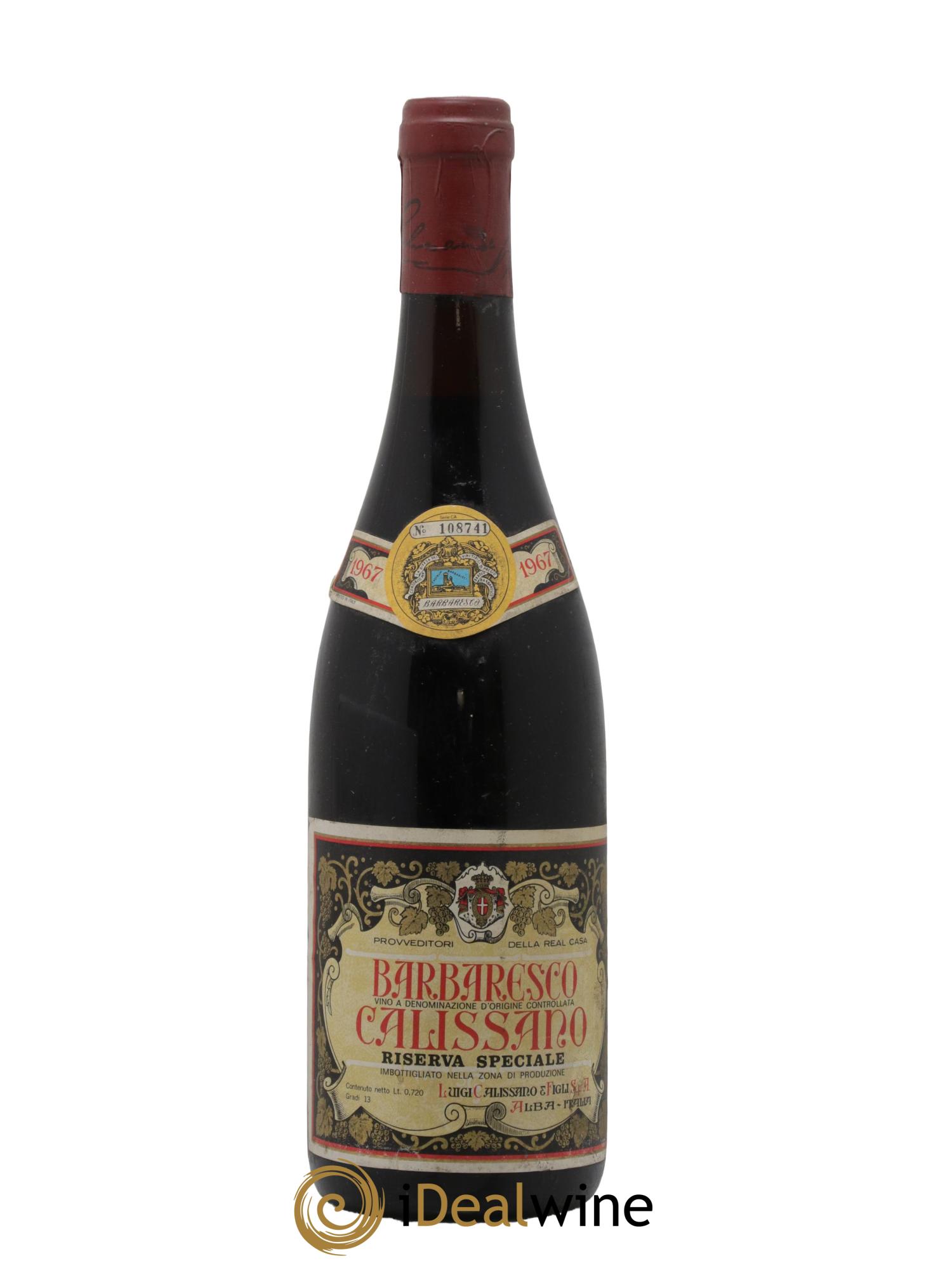 Barbaresco DOCG Riserva Speciale Calissano 1967 - Posten von 1 Flasche - 0