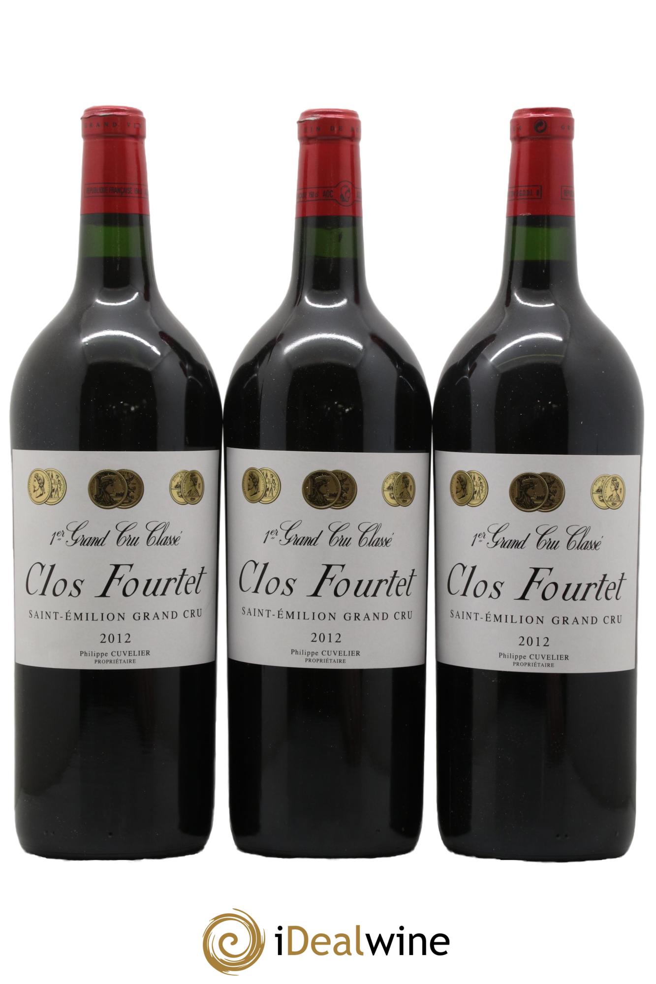 Clos Fourtet 1er Grand Cru Classé B 2012 - Posten von 3 Magnum - 0