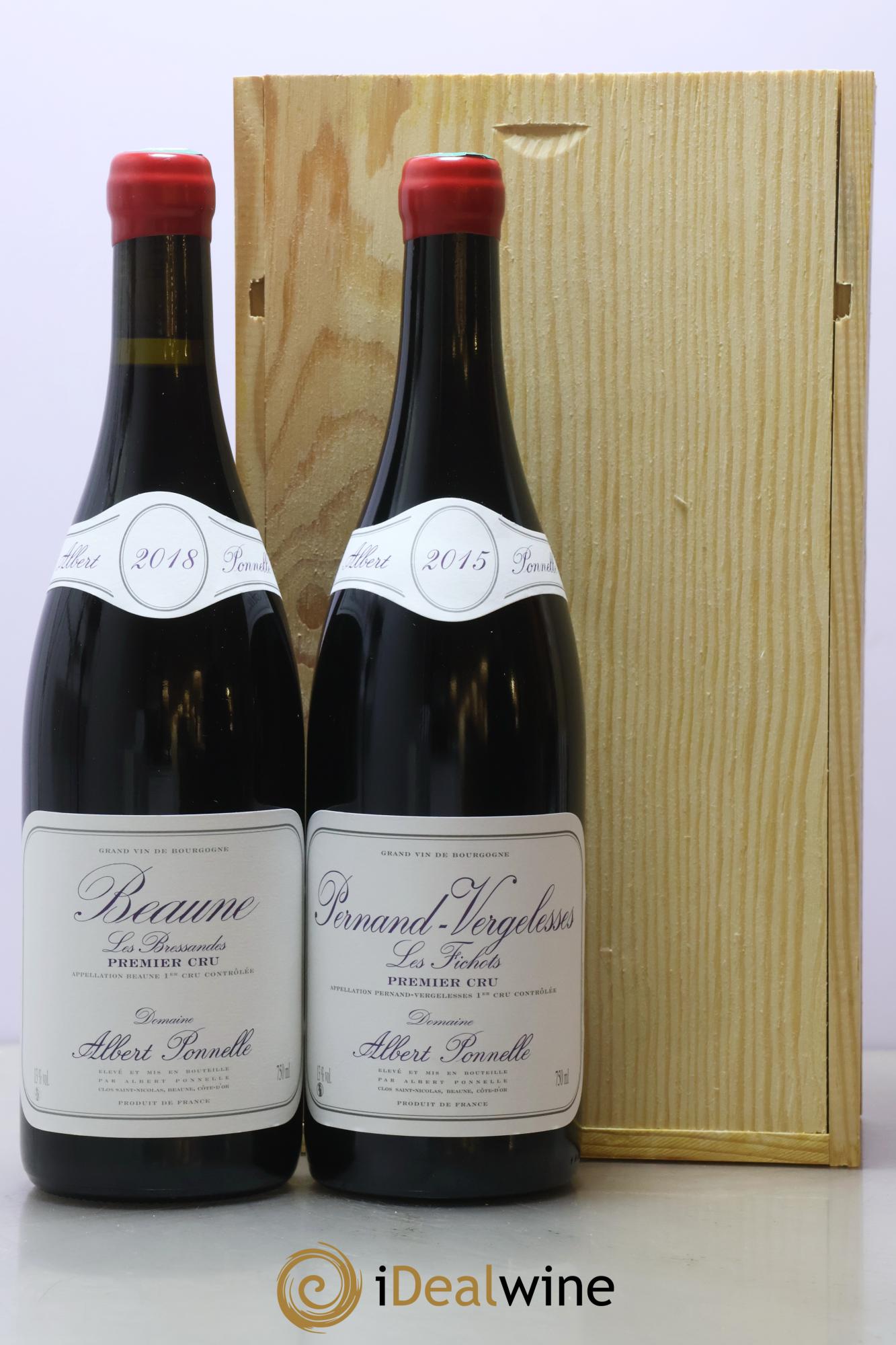 Coffret 2 bouteilles Albert Ponnelle Albert Ponnelle Beaune Premier Cru Les Bressandes 2018, Pernand Vergelesses Premier Cru Les Fichots 2015 - Lot of 2 bottles - 0
