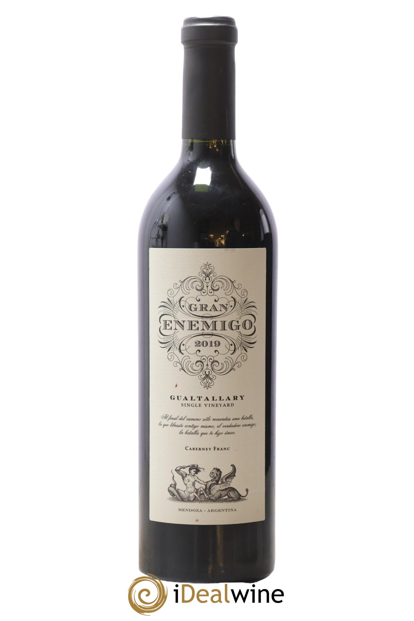 Mendoza Gran Enemigo Gualtallary Single Vineyard El Enemigo 2019 - Lot de 1 bouteille - 0