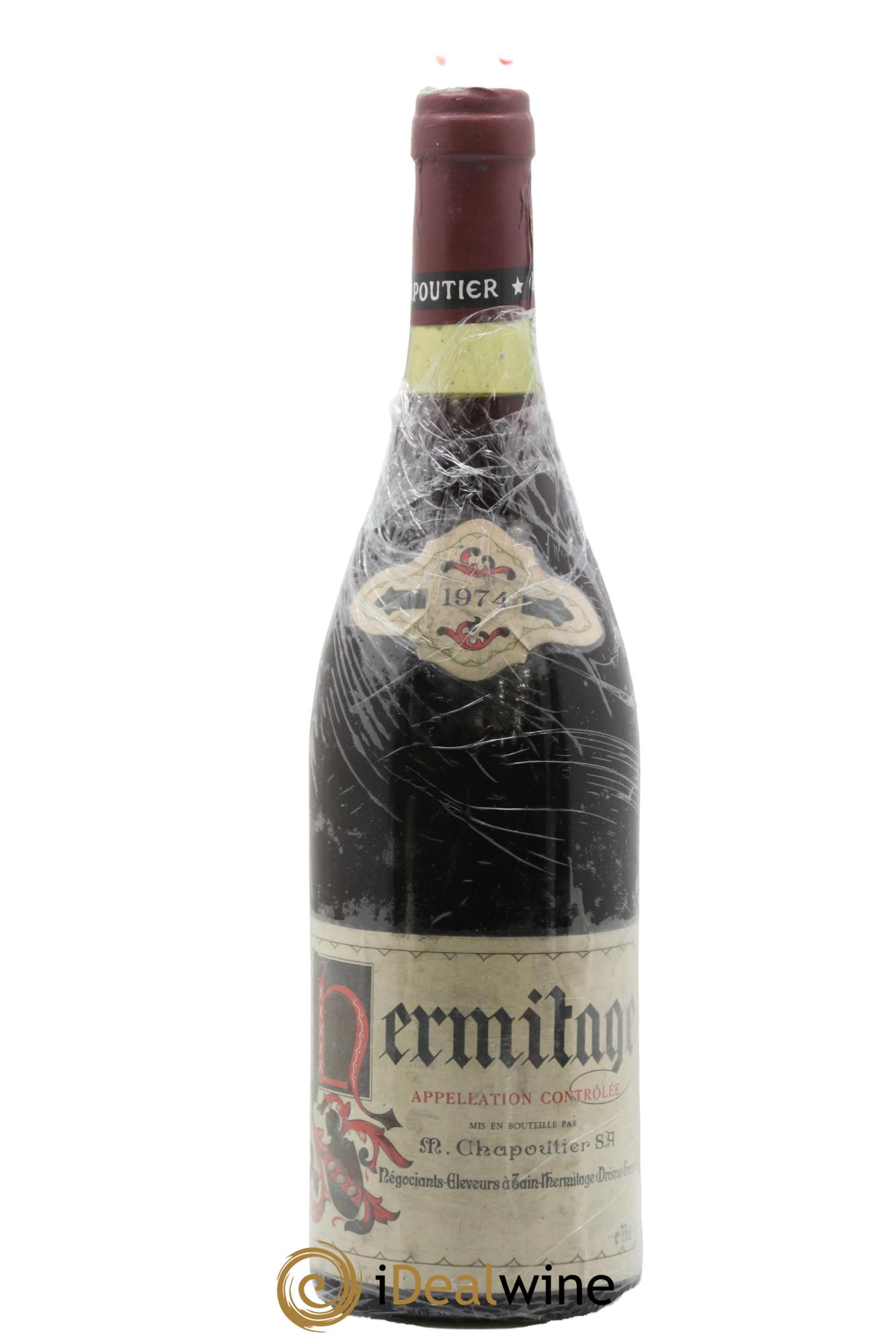 Hermitage Chapoutier 1974 - Lot de 1 bouteille - 0