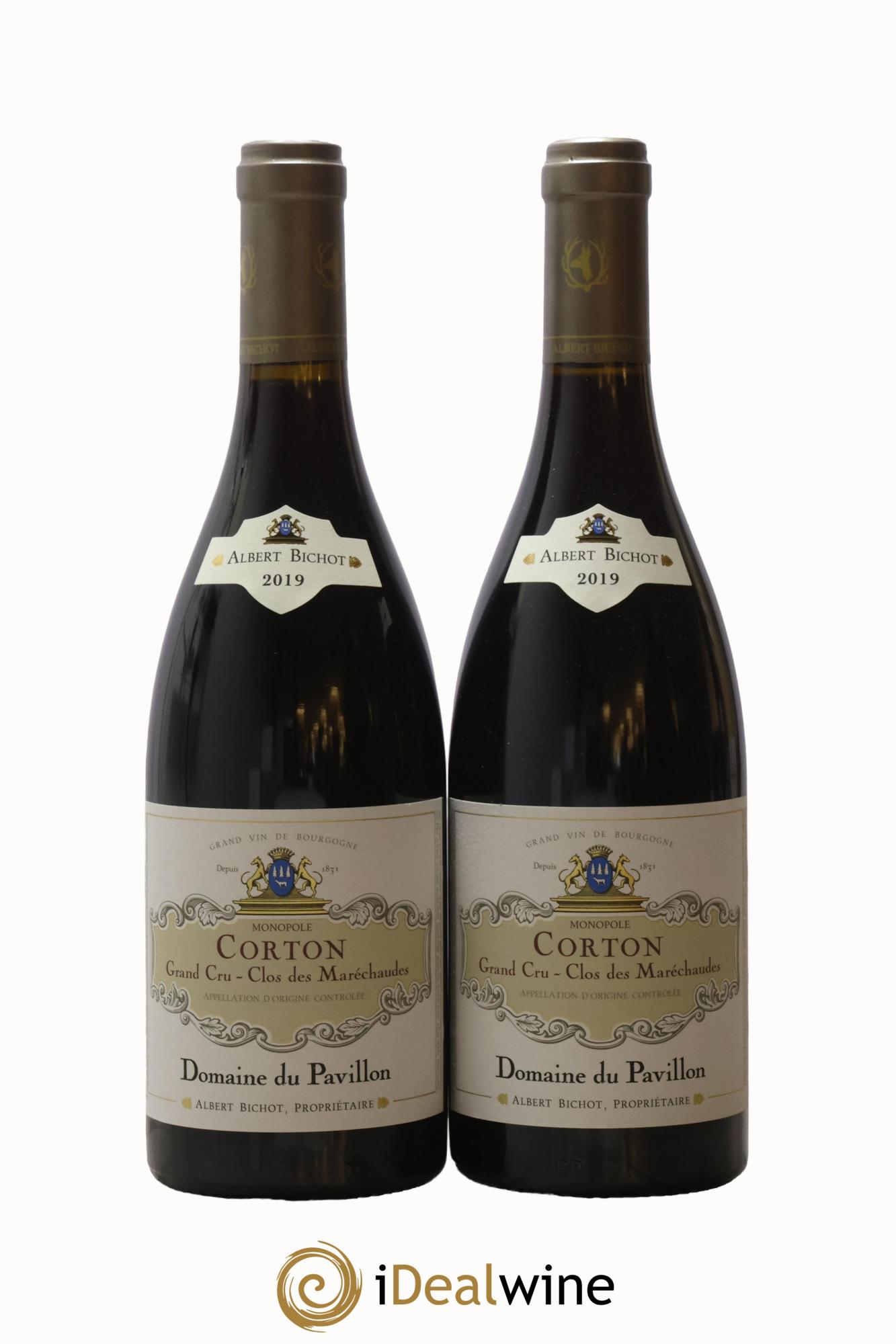 Corton Grand Cru Clos des Maréchaudes Domaine du Pavillon - Albert Bichot 2019 - Lot de 2 bouteilles - 0