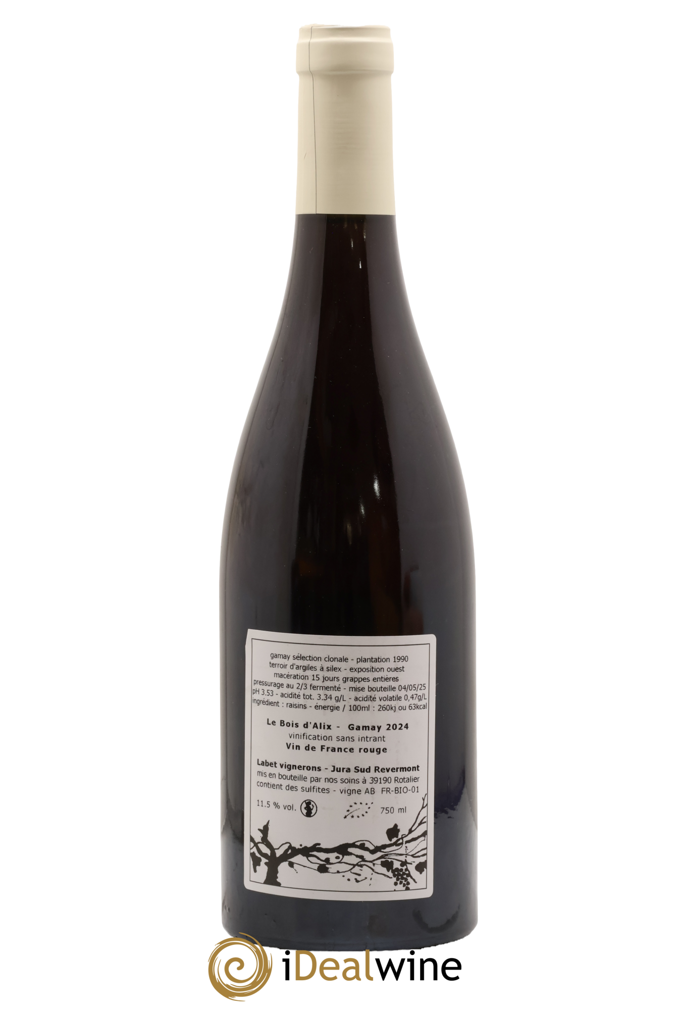 Vin de France Gamay Le Bois d'Alix Labet (Domaine) 2024 - Lot of 1 bottle - 1