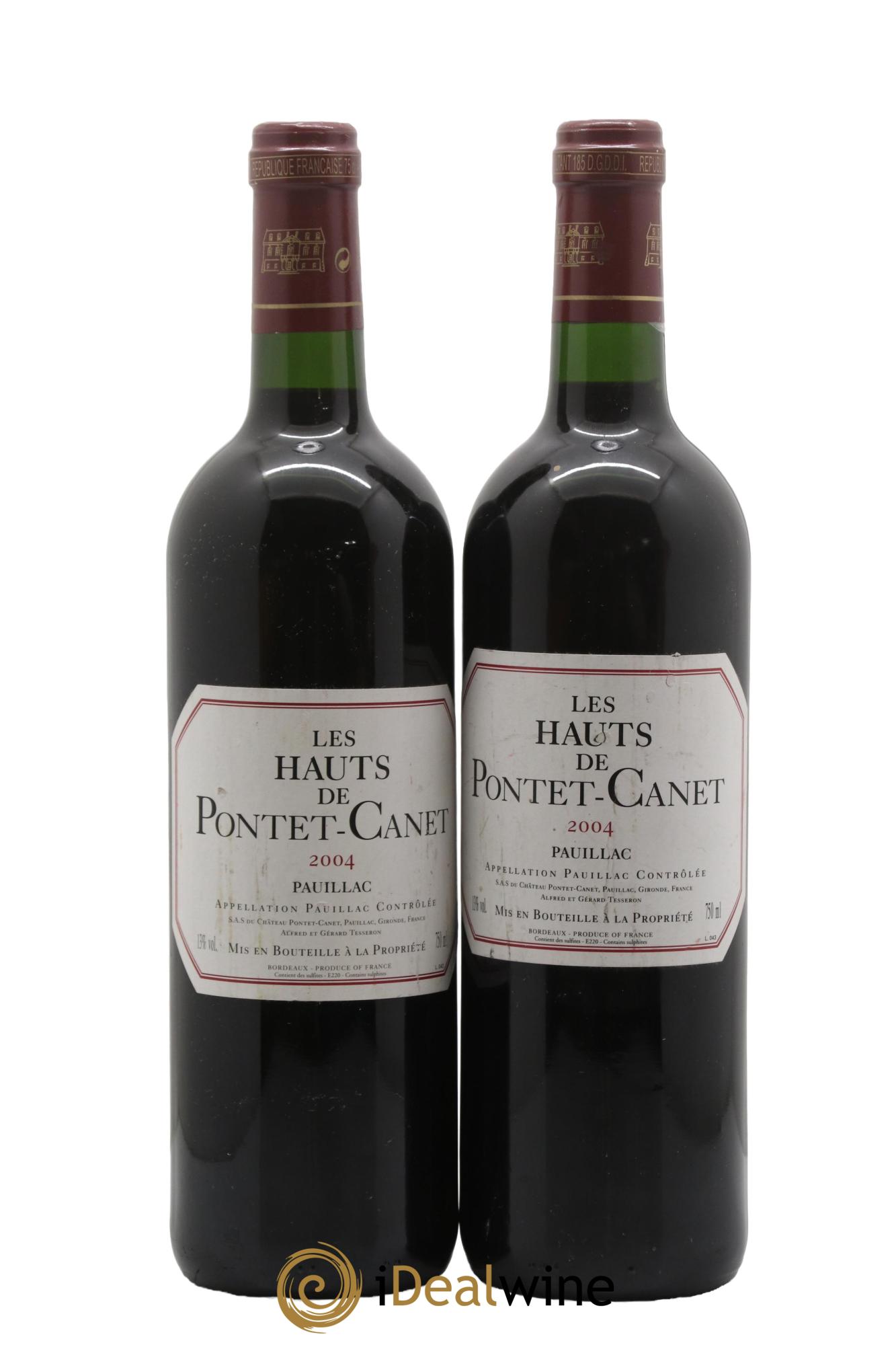 Les Hauts de Pontet-Canet Second Vin 2004 - Lot de 2 bouteilles - 0