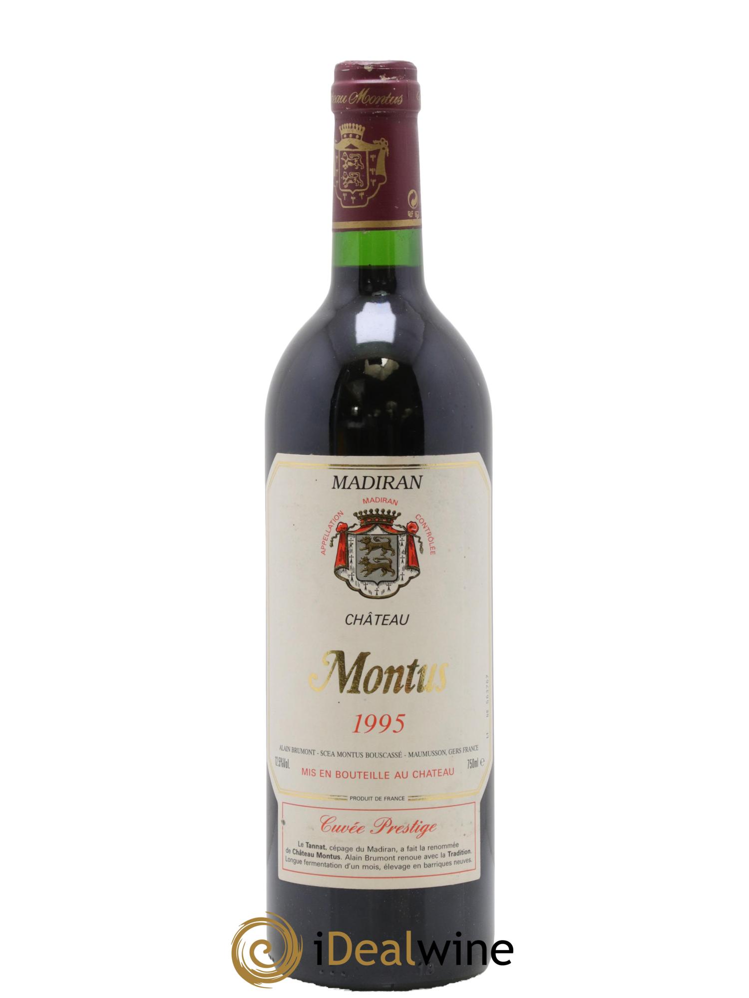 Madiran Château Montus-Prestige Alain Brumont 1995 - Lot de 1 bouteille - 0