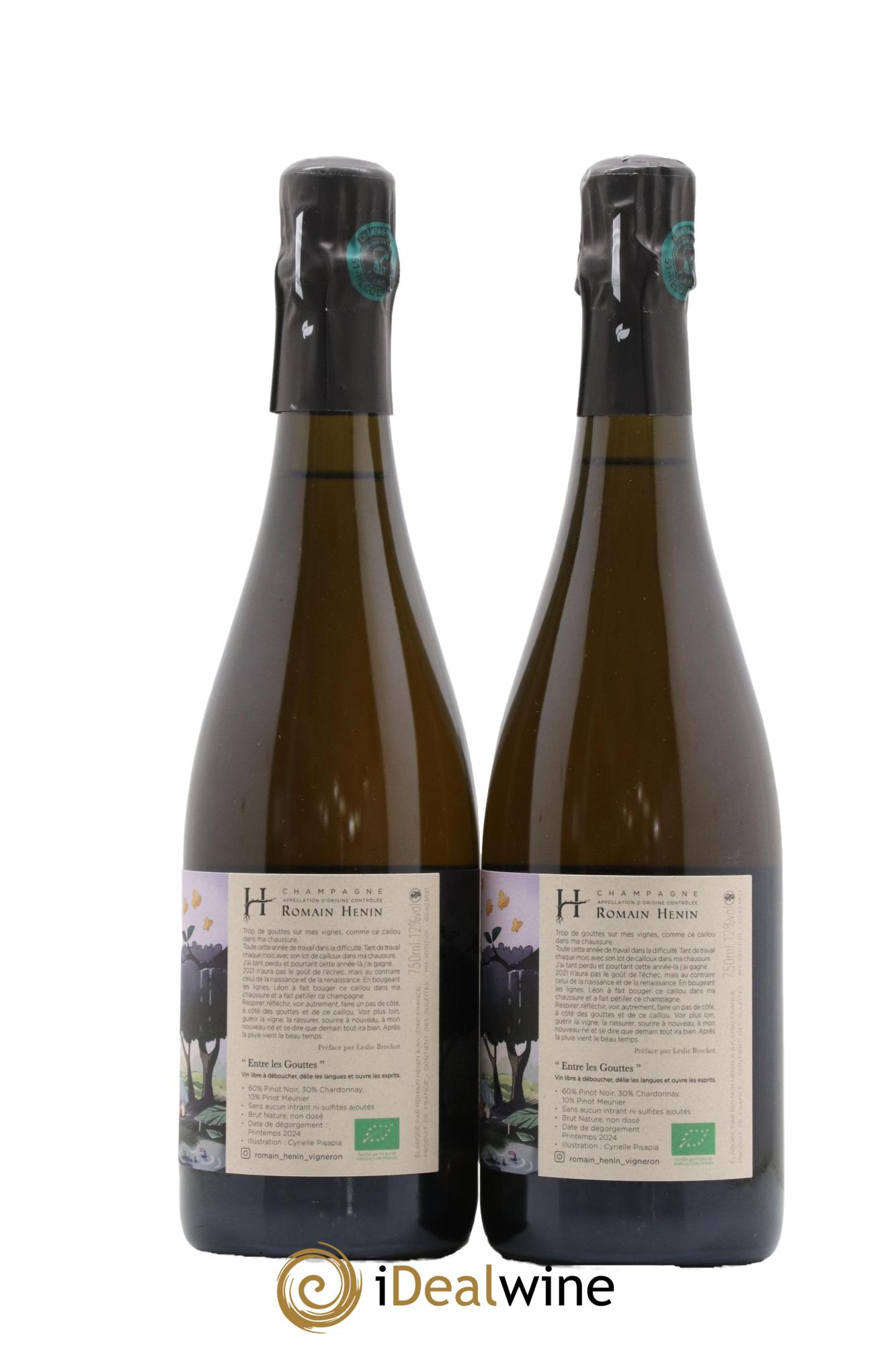 Entre les Gouttes Romain Henin Entre Les Gouttes Romain Hénin - Lot de 2 bouteilles - 1
