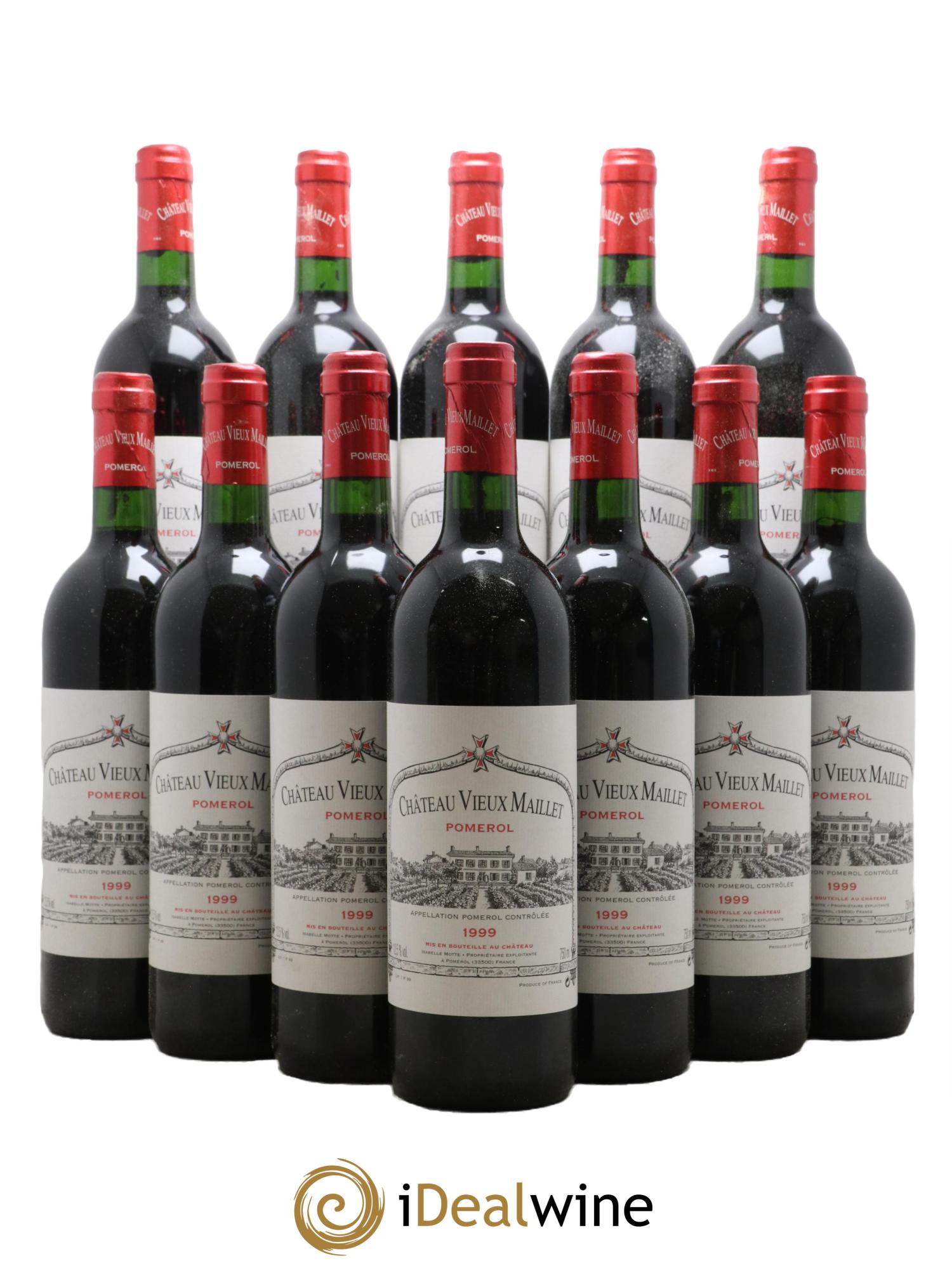 Château Vieux Maillet 1999 - Lot de 12 bouteilles - 0