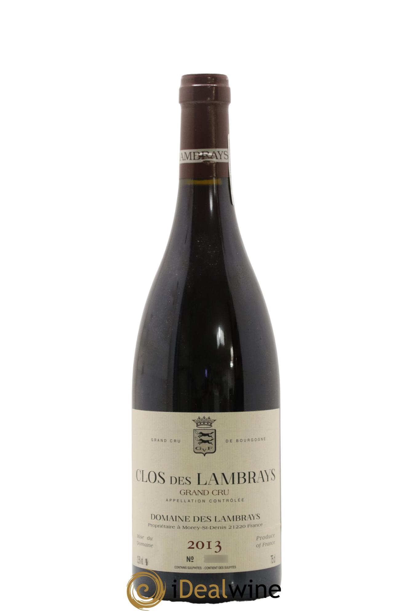 Clos des Lambrays Grand Cru Domaine des Lambrays 2013 - Lot of 1 bottle - 0