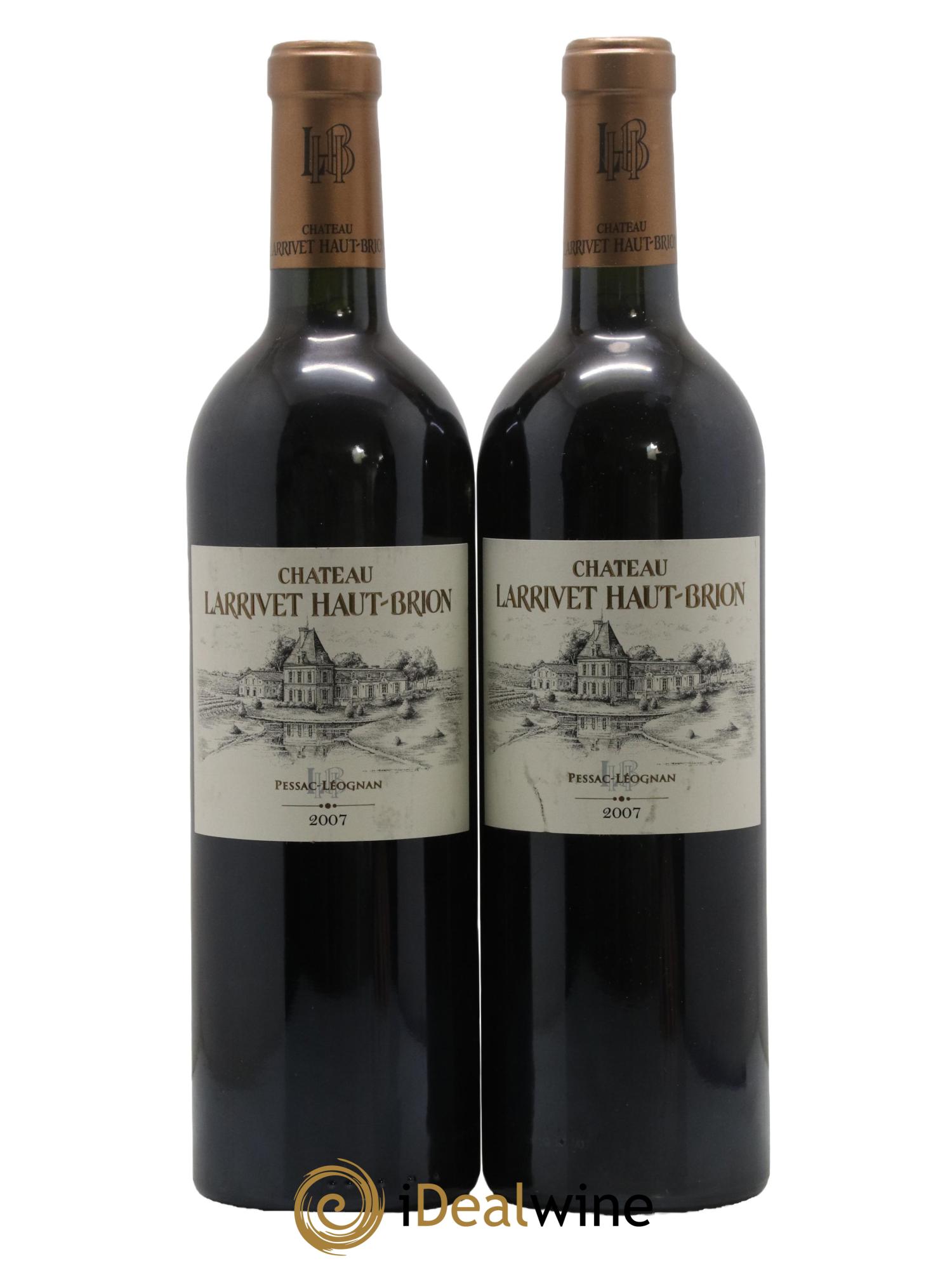 Château Larrivet Haut-Brion 2007 - Lot de 2 bouteilles - 0