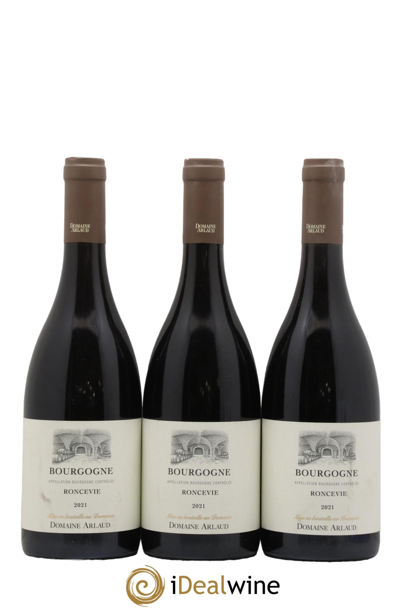 Bourgogne Roncevie Arlaud 2021 - Lot de 3 bouteilles - 0