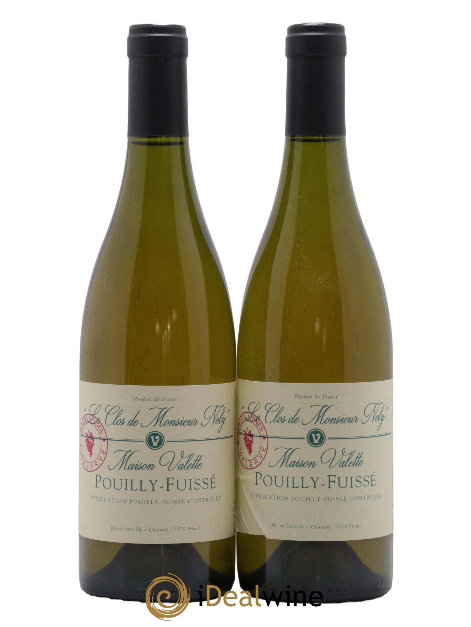 Pouilly-Fuissé Clos de Monsieur Noly Vieilles Vignes Valette (Domaine) - Lot de 2 bouteilles - 0