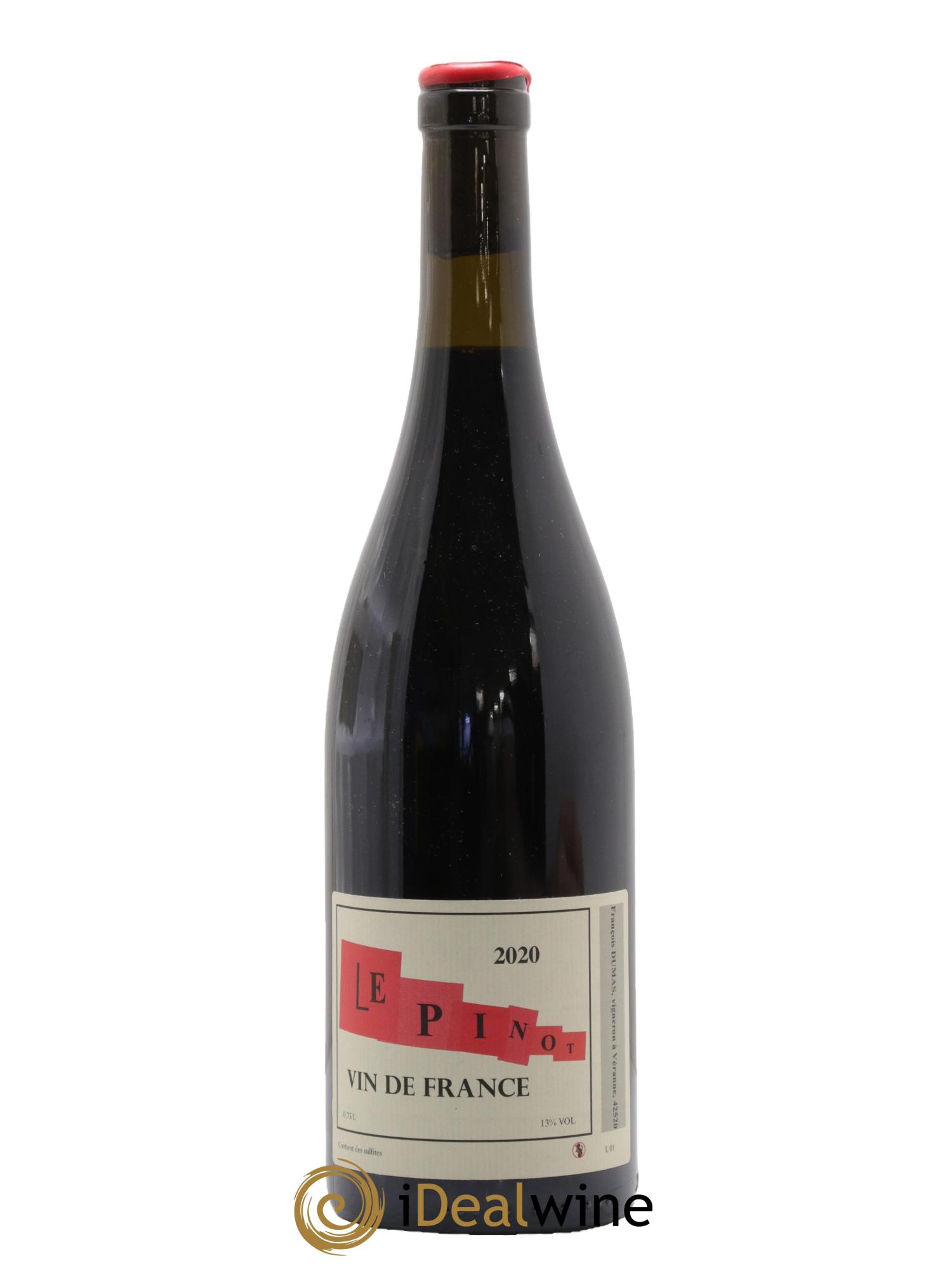 Vin de France Le Pinot Domaine Francois Dumas 2020 - Lot de 1 bouteille - 0