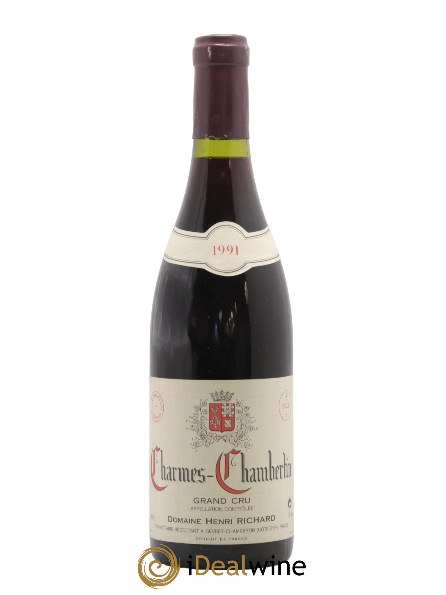 Charmes-Chambertin Grand Cru Henri Richard 1991 - Lotto di 1 bottiglia - 0
