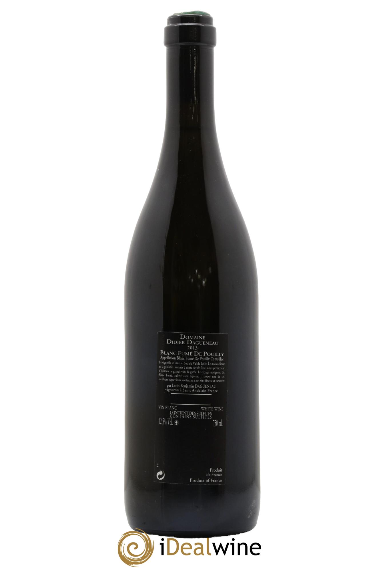 Vin de France (anciennement Pouilly-Fumé) Silex Dagueneau (Domaine Didier - Louis-Benjamin) 2013 - Lot de 1 bouteille - 1