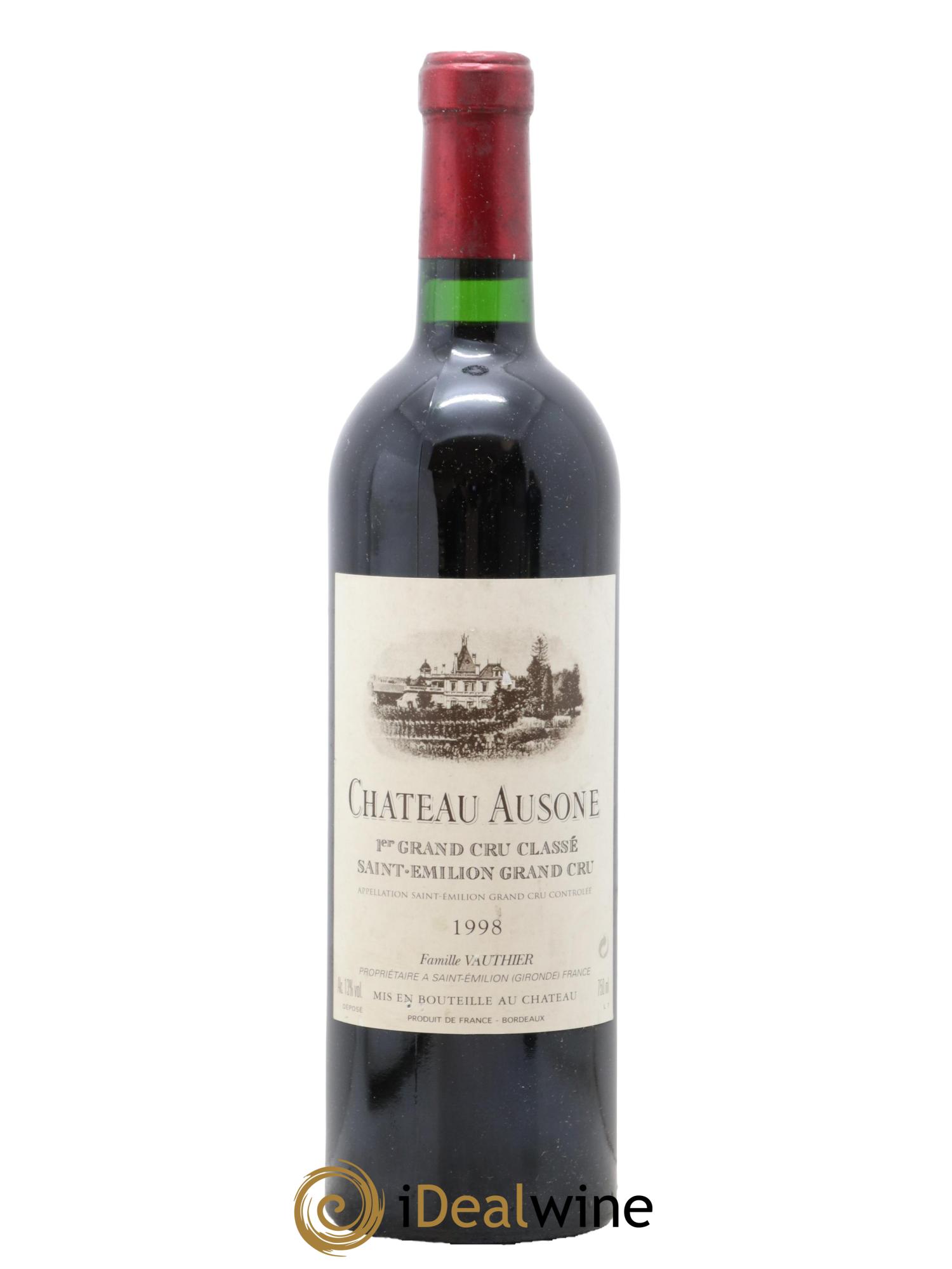Château Ausone 1er Grand Cru Classé A 1998 - Lot de 1 bouteille - 0