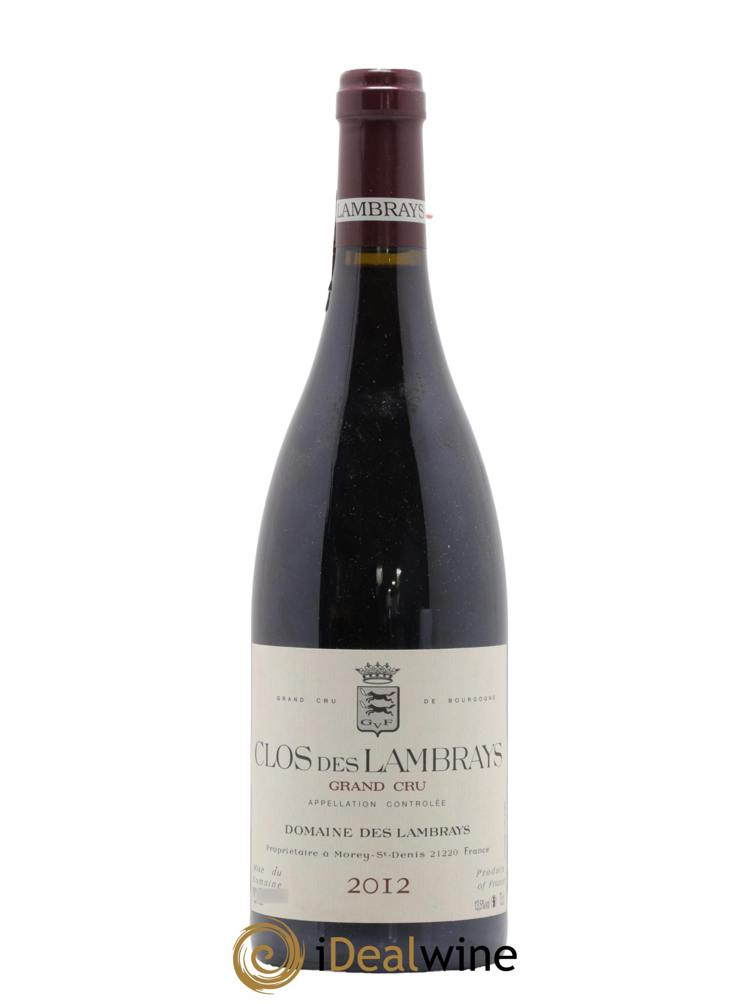 Clos des Lambrays Grand Cru Domaine des Lambrays 2012 - Lot de 1 bouteille - 0