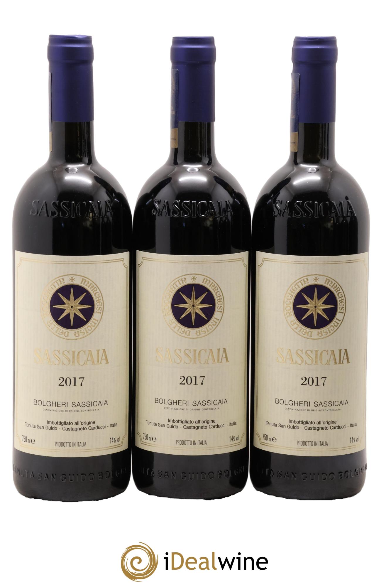 Bolgheri DOC Sassicaia Tenuta San Guido 2017 - Lotto di 6 bottiglie - 3