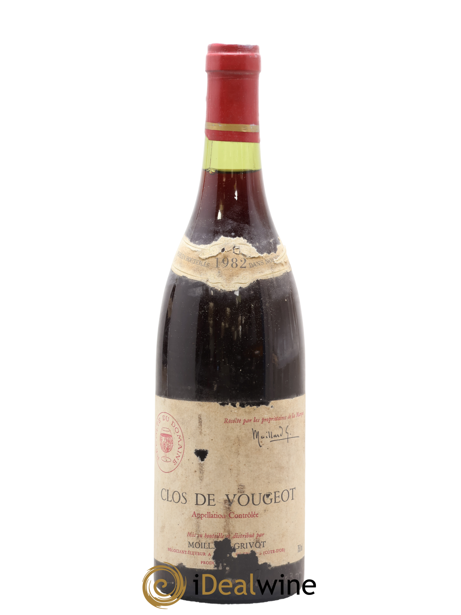 Clos de Vougeot Grand Cru Moillard-Grivot 1982 - Lot de 1 bouteille - 0