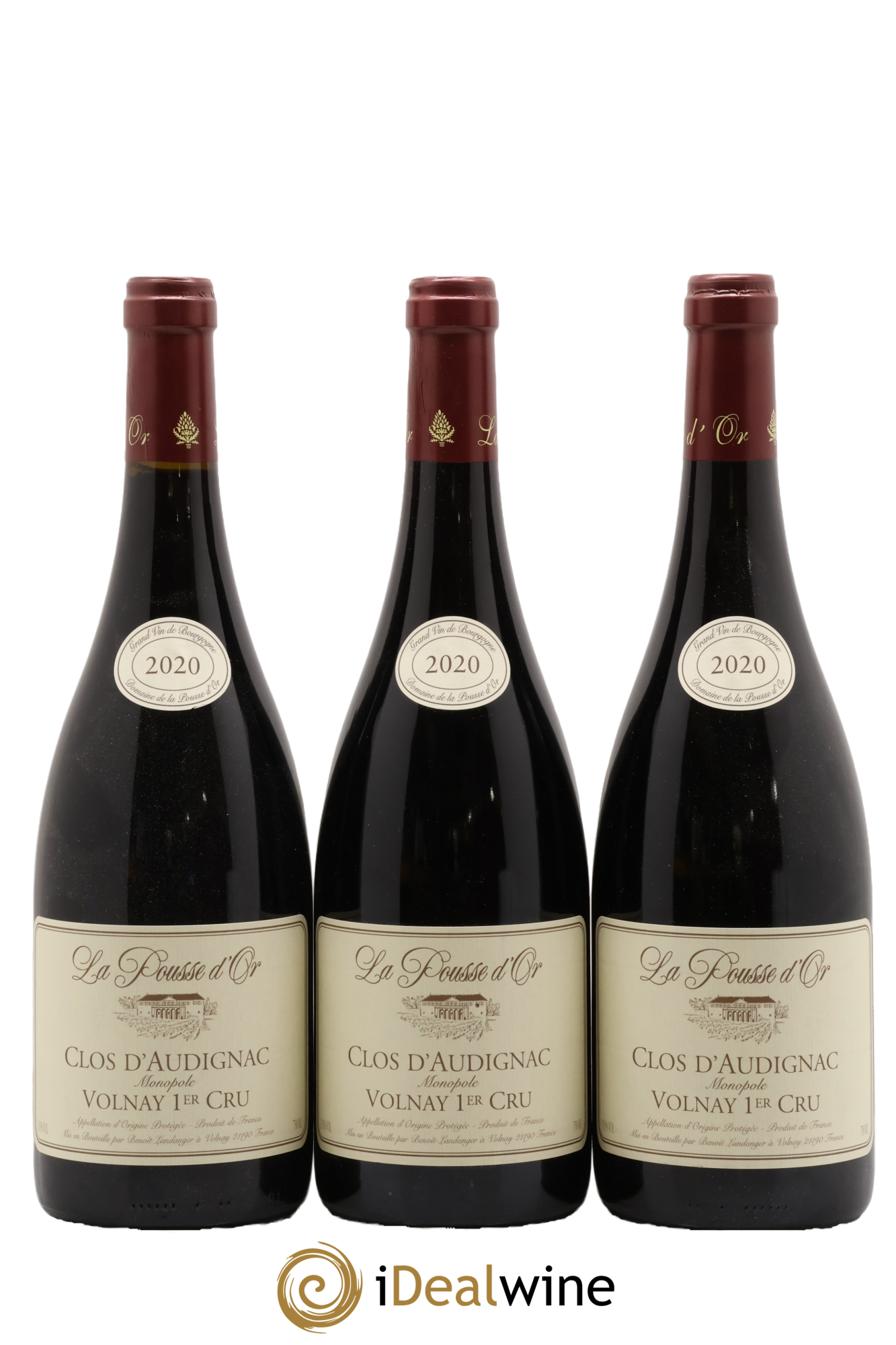 Volnay 1er Cru Clos d'Audignac La Pousse d'Or (Domaine de) 2020 - Lot de 3 bouteilles - 0