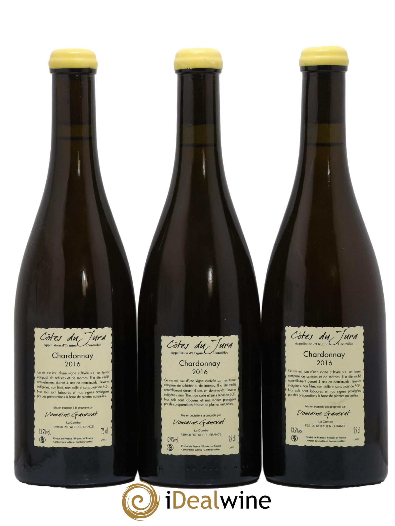 Côtes du Jura Grusse en Billat Jean-François Ganevat (Domaine) 2016 - Lot de 3 bouteilles - 1