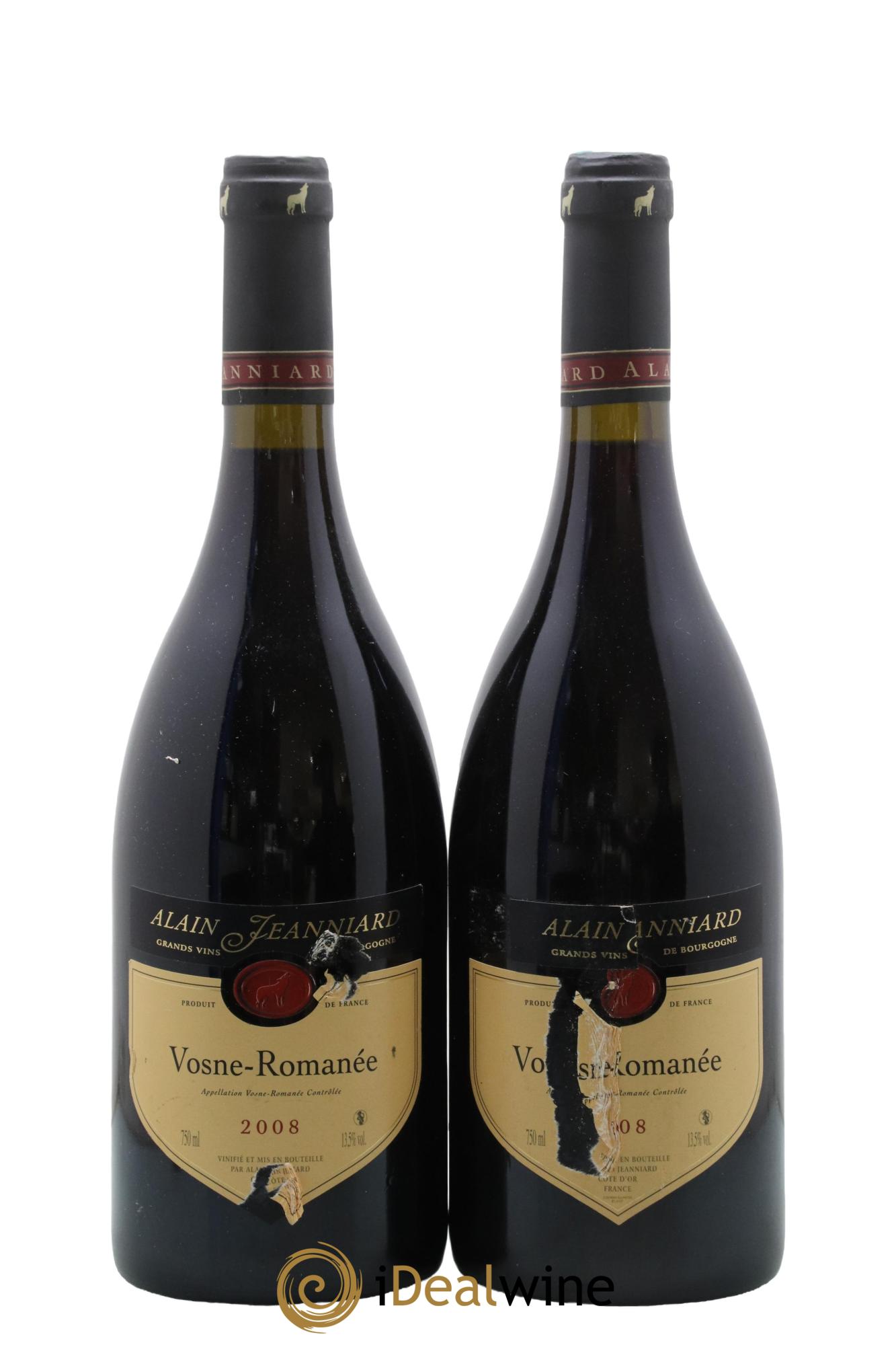 Vosne-Romanée Domaine Alain Jeanniard 2008 - Lot de 2 bouteilles - 0