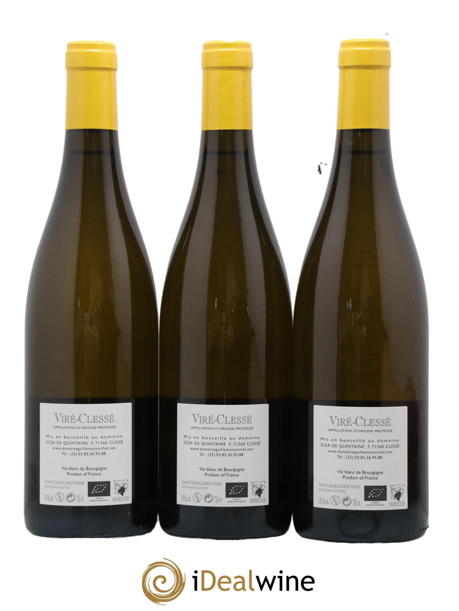 Viré-Clessé Quintaine Domaine Guillemot-Michel 2020 - Lot de 3 bouteilles - 1