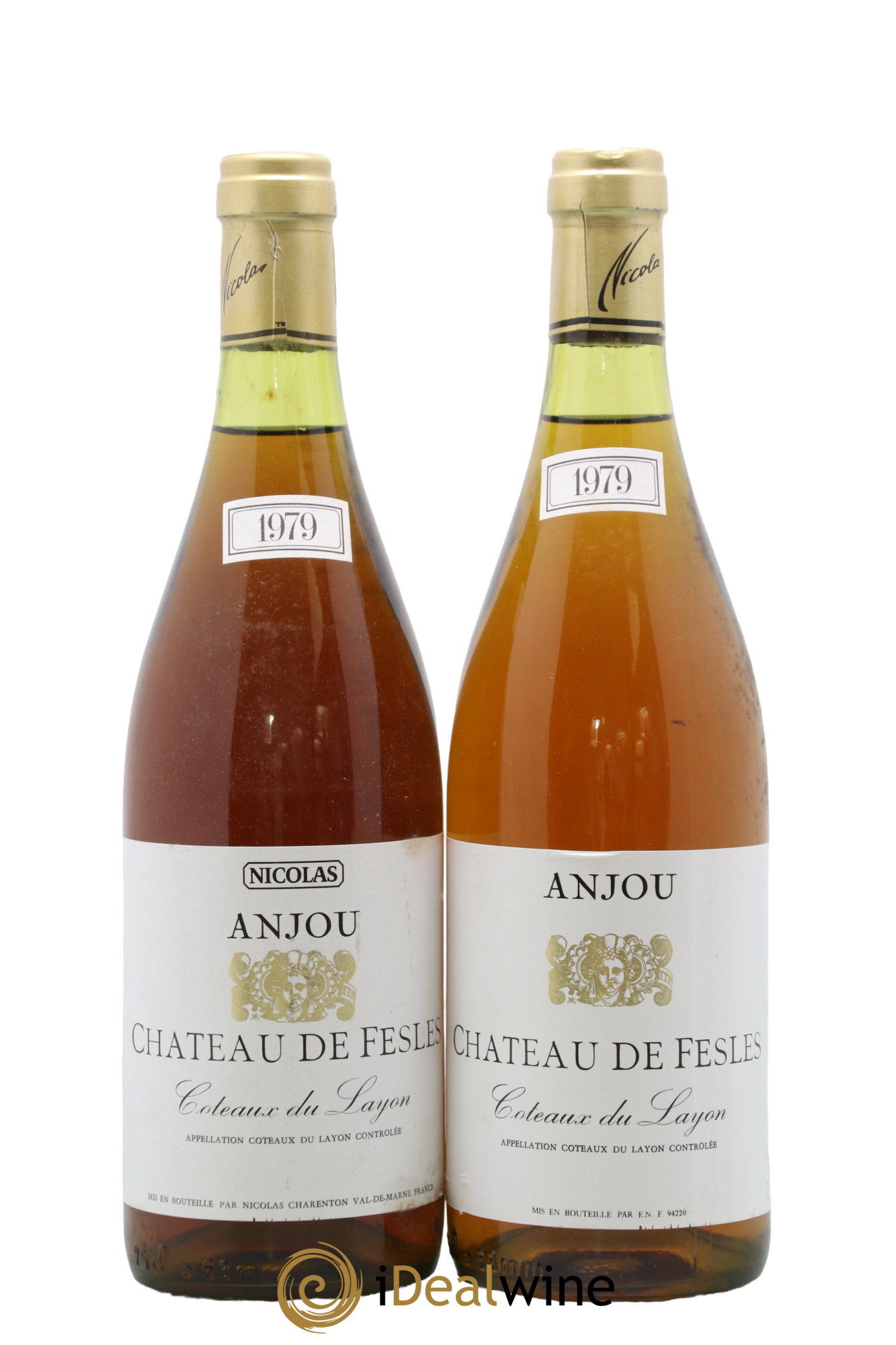Coteaux du Layon Château Fesles Mise Nicolas 1979 - Posten von 2 Flaschen - 0