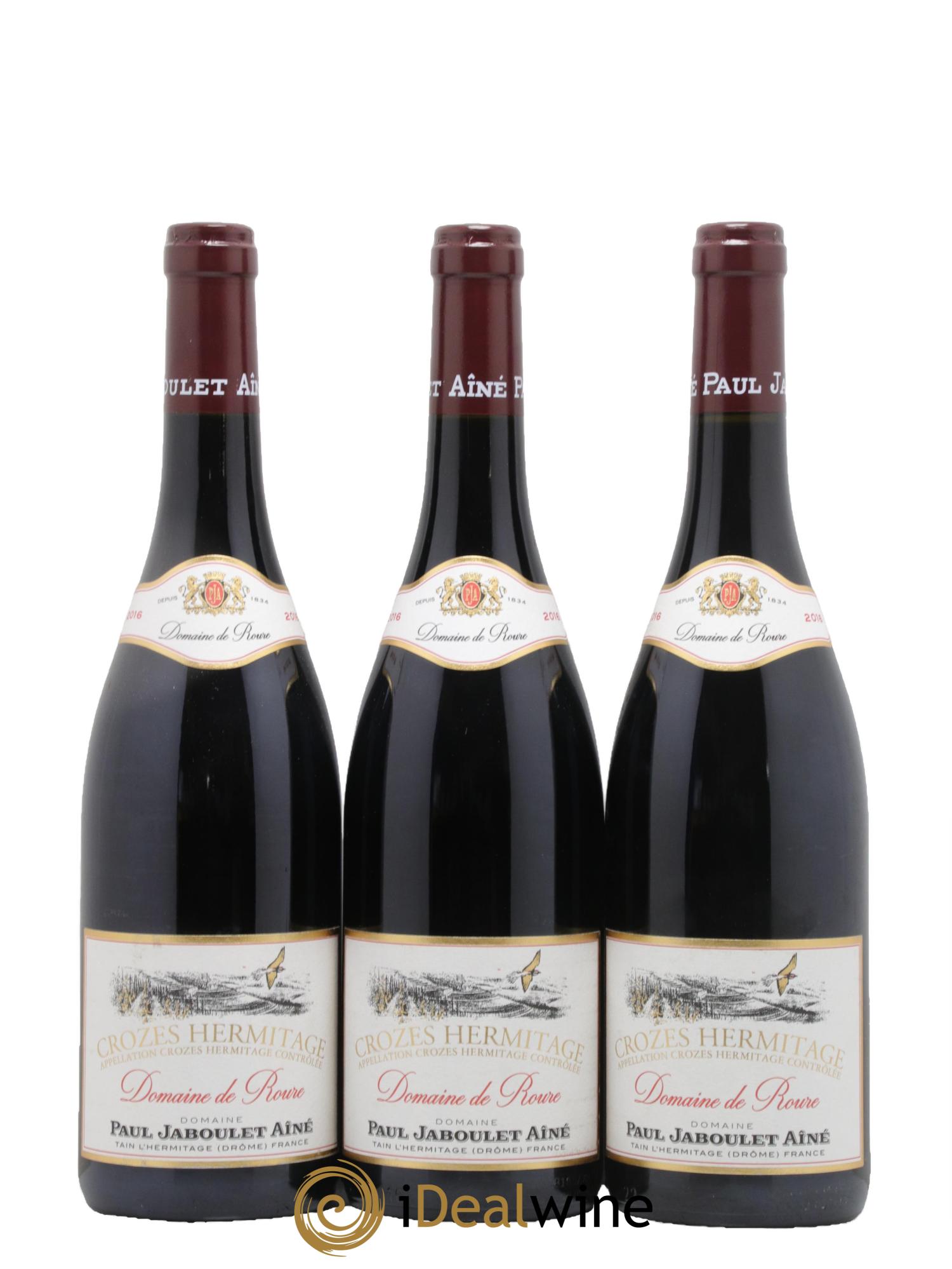 Crozes-Hermitage Domaine de Roure Jaboulet Ainé 2016 - Lot de 3 bouteilles - 0