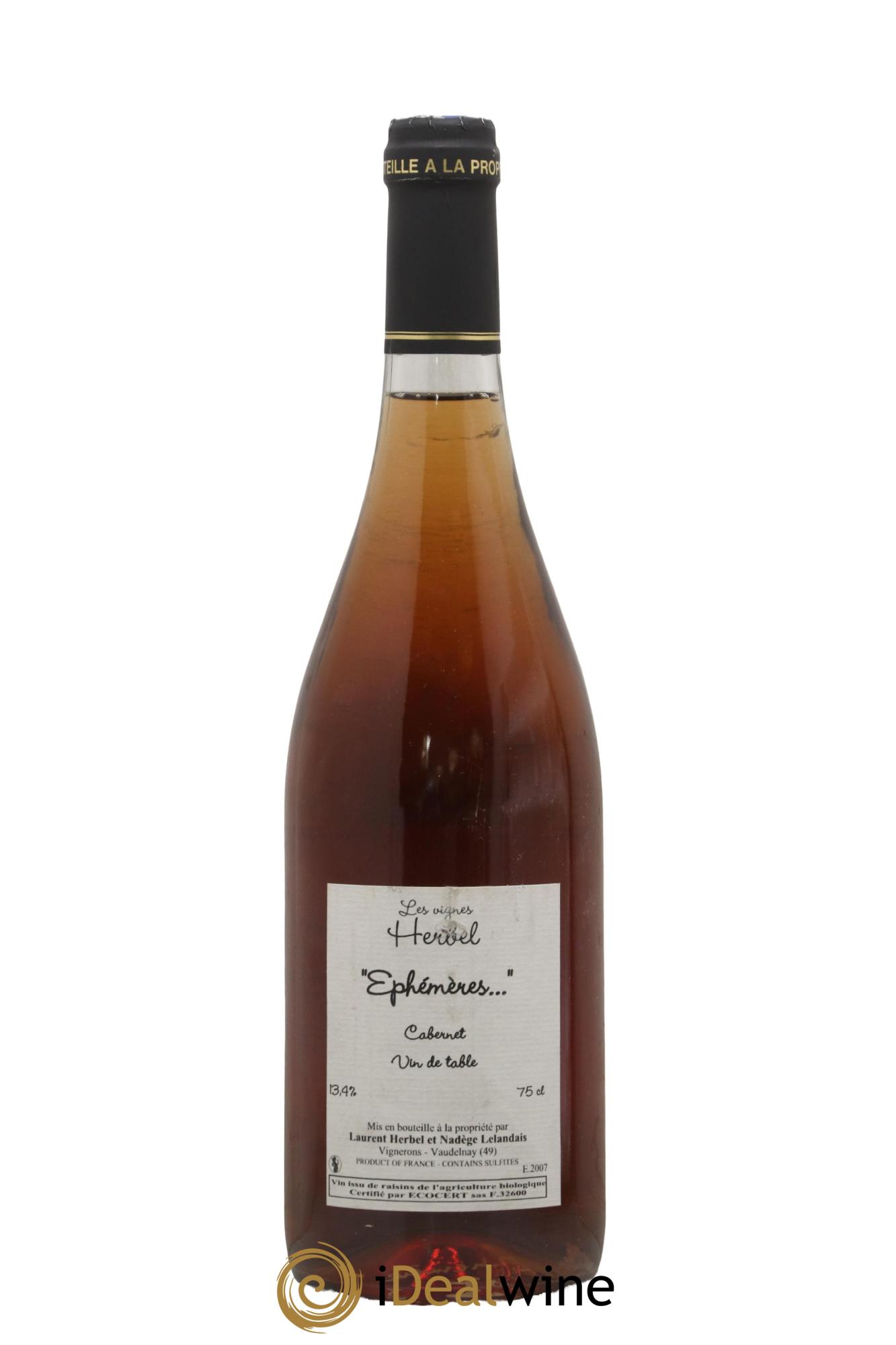 Vin de France Ephémères Les Vignes Domaine Herbel 2007 - Posten von 1 Flasche - 1