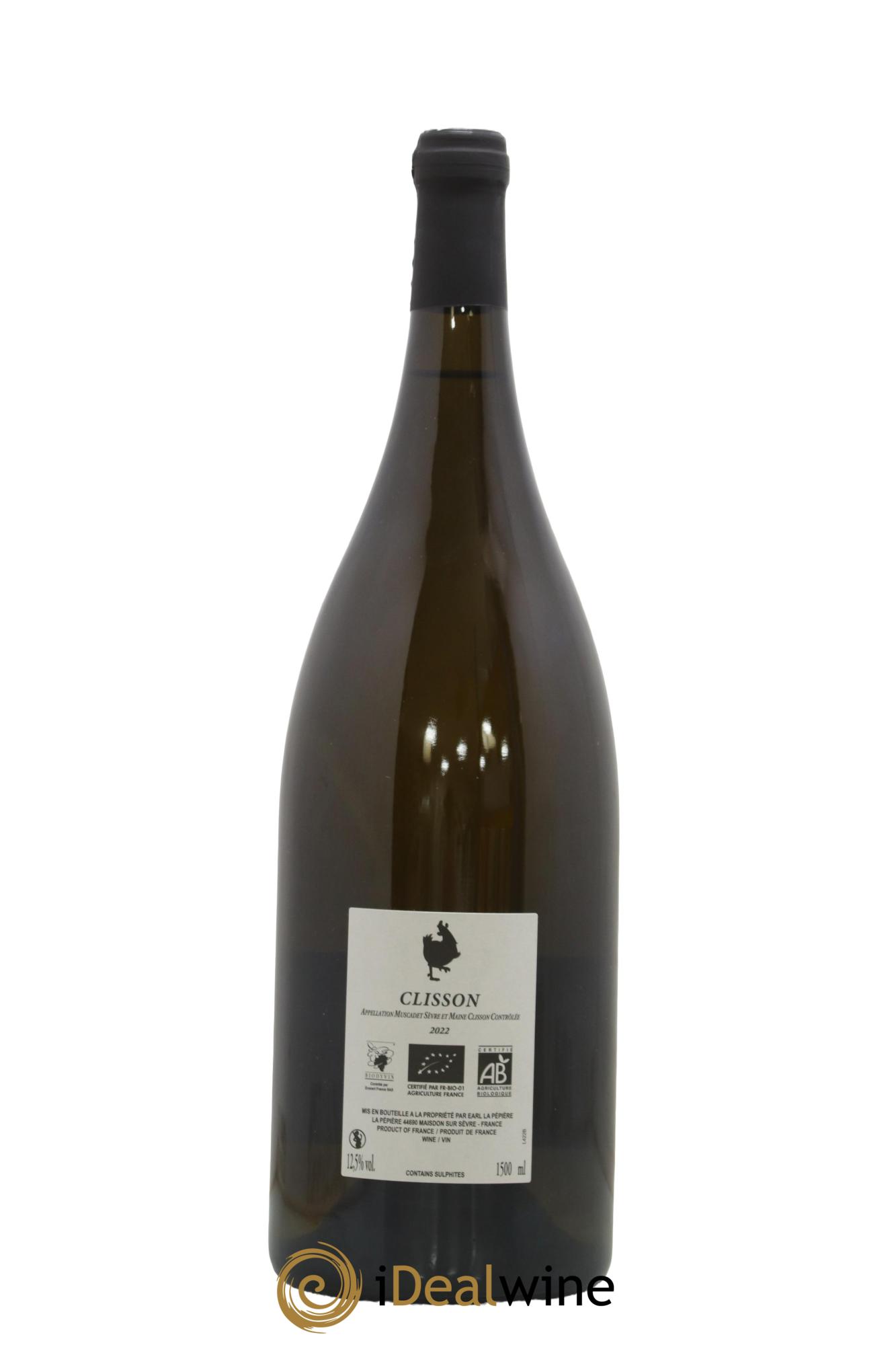 Muscadet-Sèvre-et-Maine Clisson Domaine de la Pépière 2022 - Lot de 1 magnum - 1