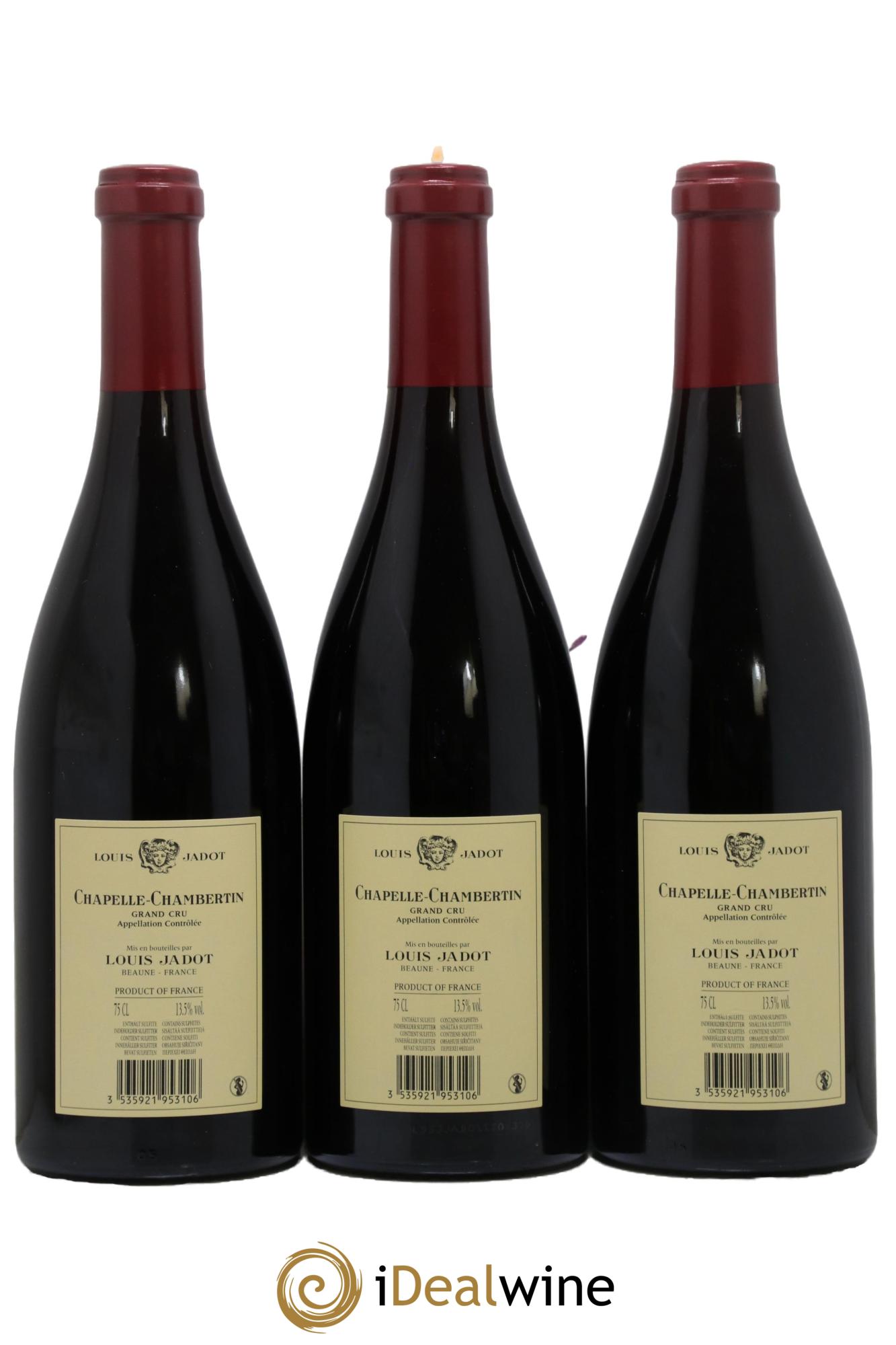 Chapelle-Chambertin Grand Cru Maison Louis Jadot 2015 - Lotto di 3 bottiglie - 1