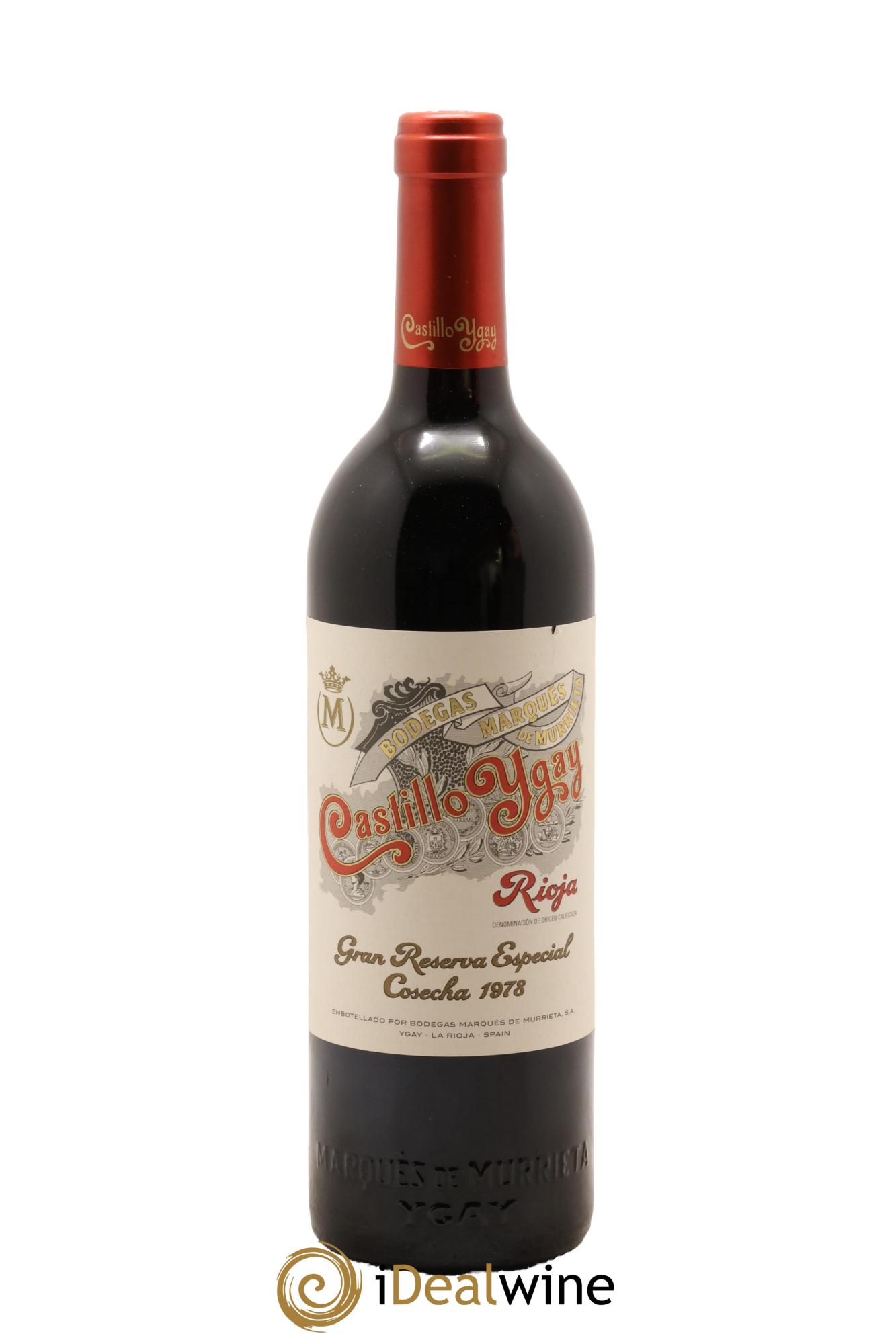 Rioja DOCA Castillo Ygay Gran Reserva Especial Marqués de Murrieta 1978 - Lot de 1 bouteille - 1