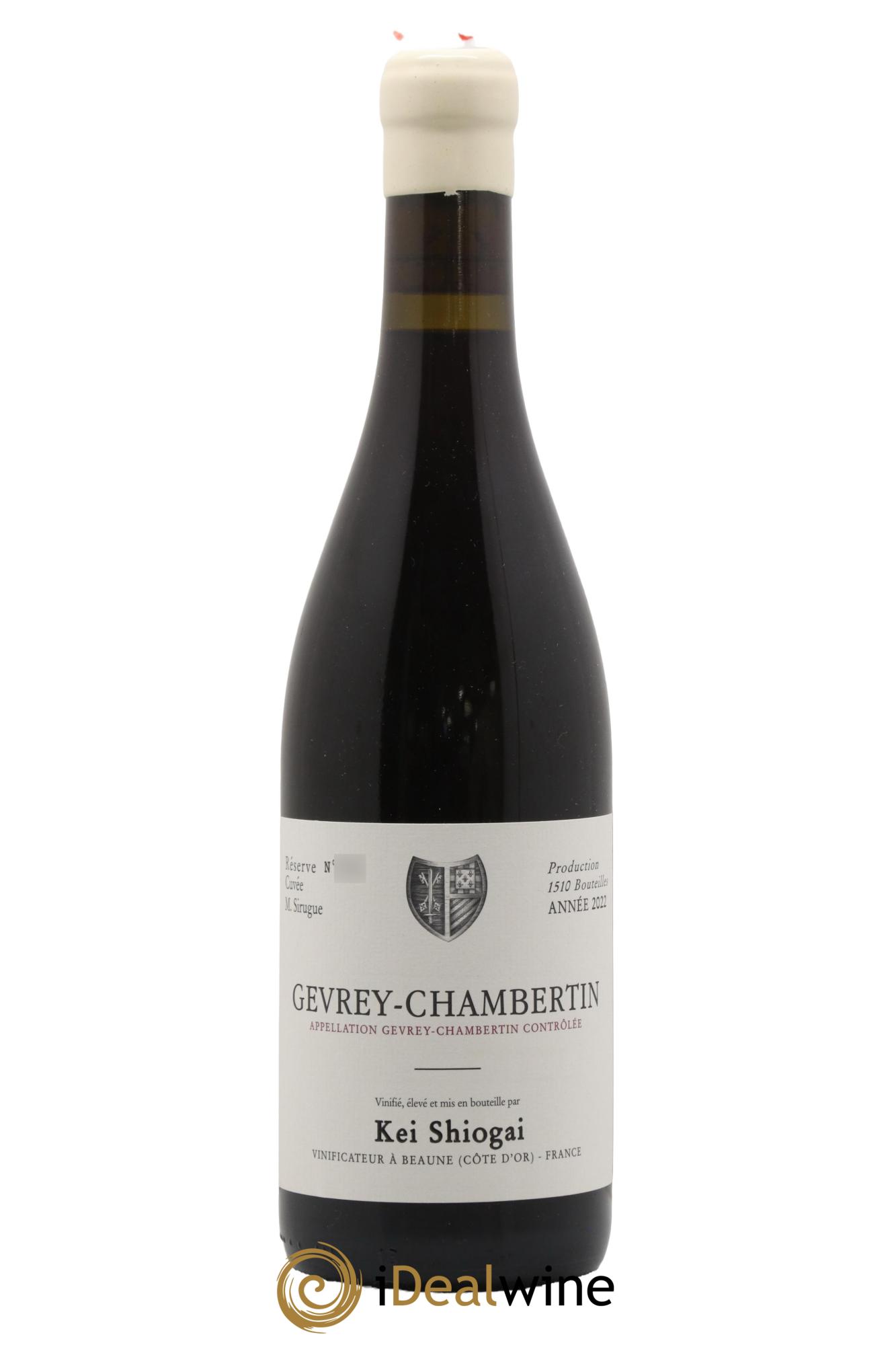 Gevrey-Chambertin Cuvée M Sirugue Kei Shiogai 2022 - Lotto di 1 bottiglia - 0