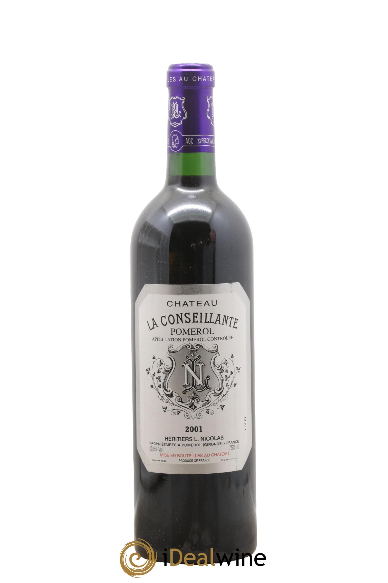 Château la Conseillante 2001 - Posten von 1 Flasche - 0