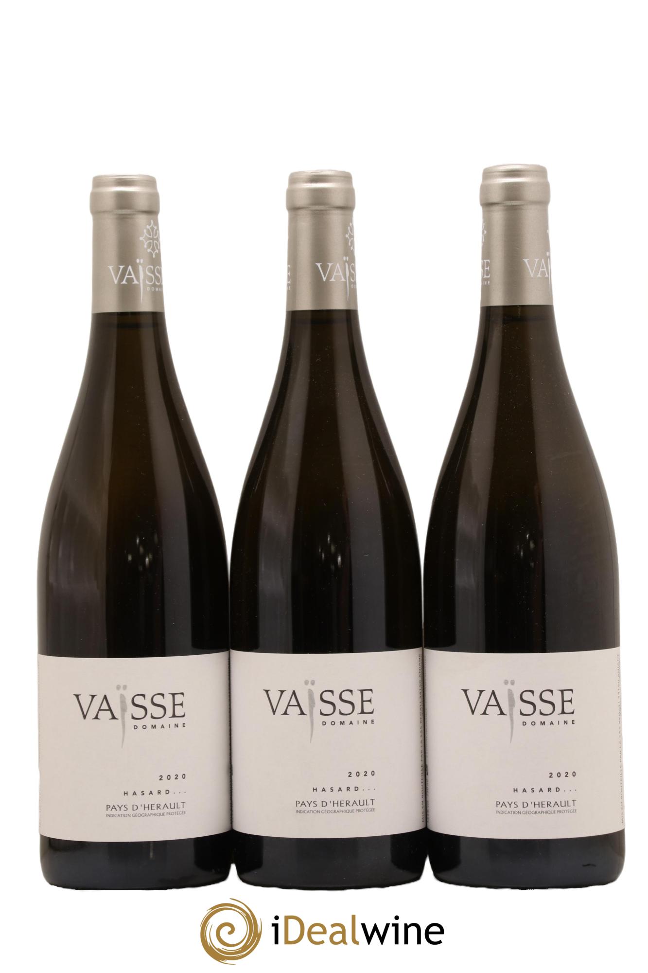 Pays d'Hérault Hasard Vaisse (Domaine) 2020 - Lot de 3 bouteilles - 0