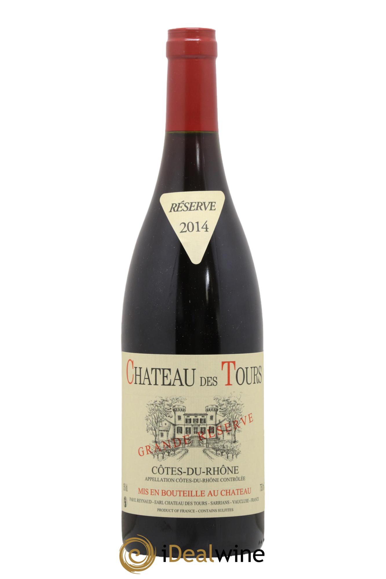 Côtes-du-Rhône Château des Tours Grande Réserve Emmanuel Reynaud 2014 - Lot de 1 bouteille - 0