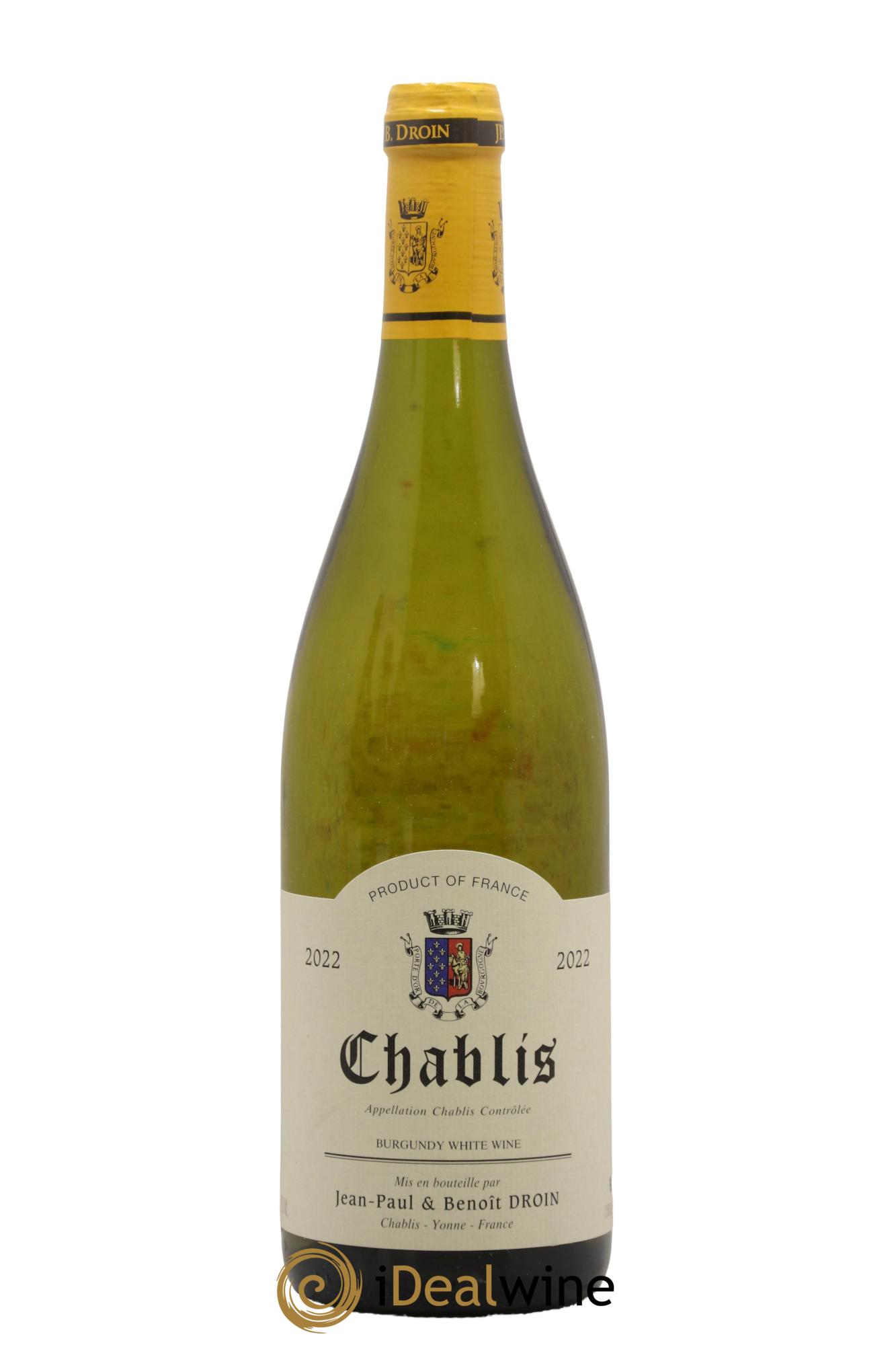 Chablis Jean-Paul & Benoît Droin (Domaine) 2022 - Lot of 1 bottle - 0